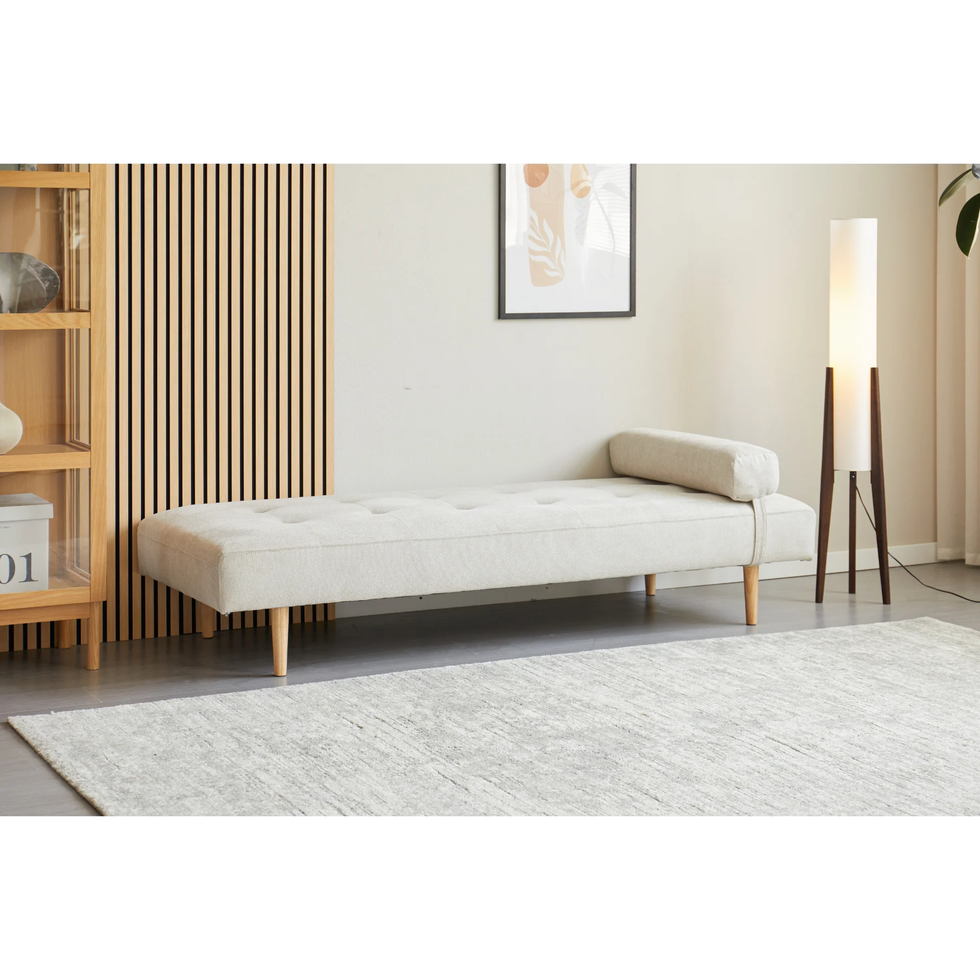 Audrey - Divano letto beige H:56 x L:80 x P:200 cm - Image 11