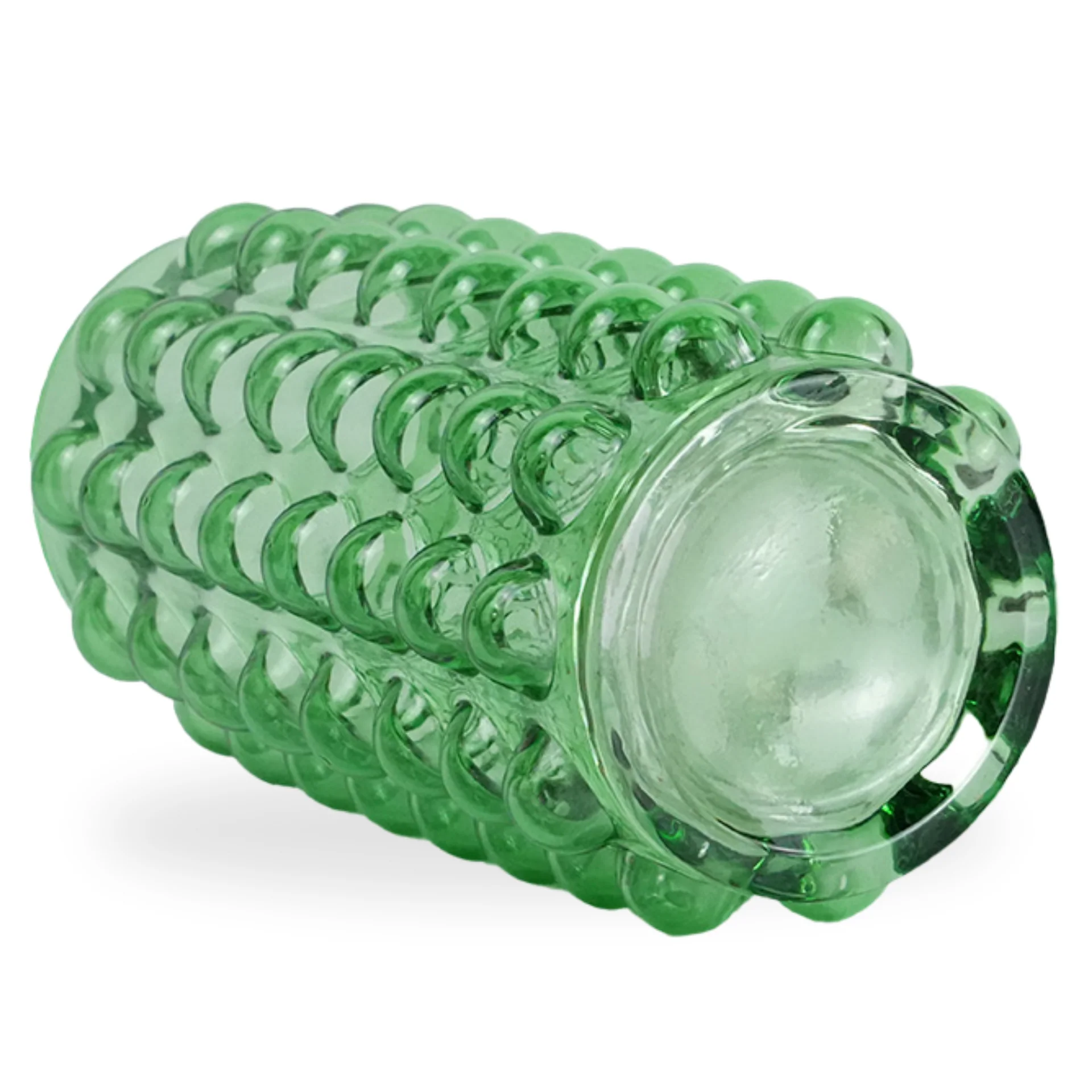 Bea vaso di vetro verde 23 cm - Image 4