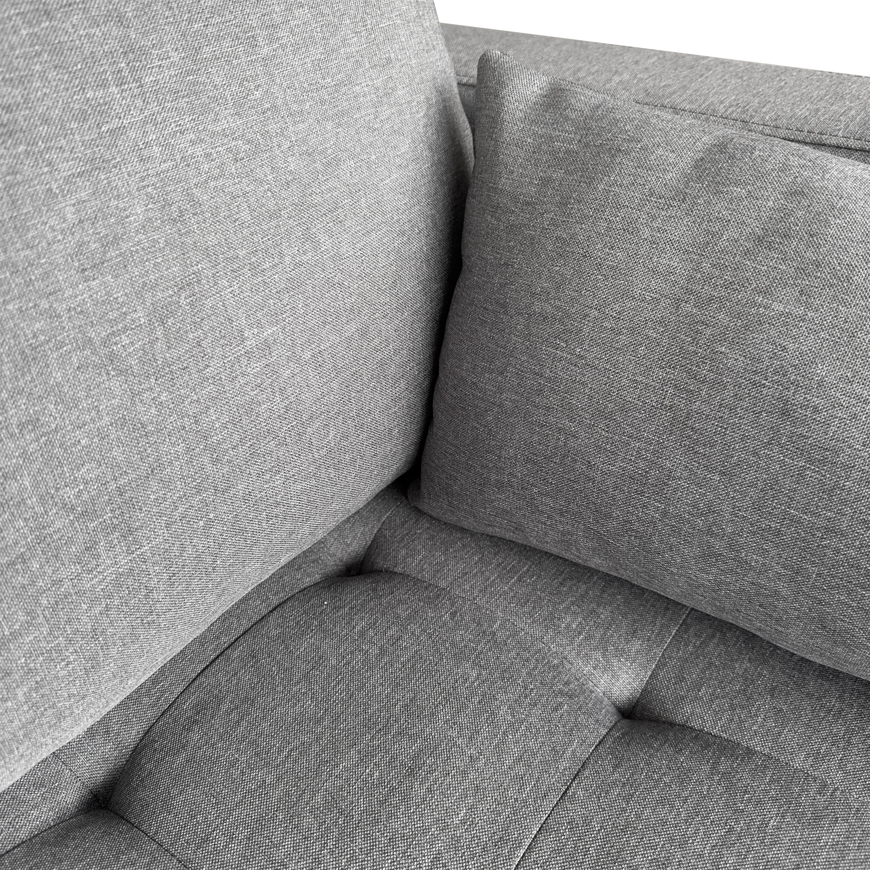 Brandy - Divano ad angolo reclinabile reversibile destro e sinistro in tessuto grigio - L: 290 x P: 96 x A: 80 cm - Image 7