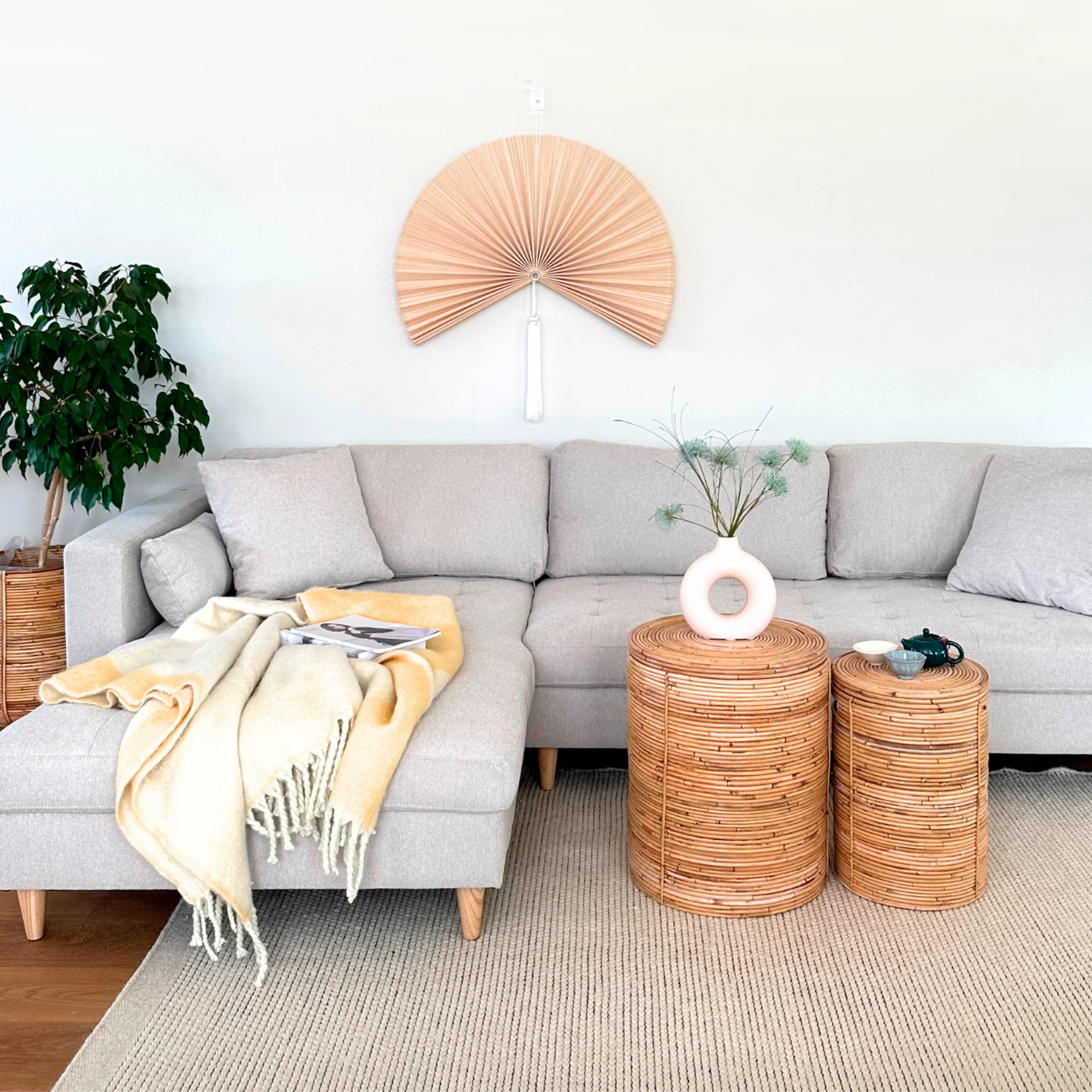 Brandy - Divano ad angolo reclinabile reversibile in tessuto beige - L: 290 x P: 96 x H: 80 cm - Image 4