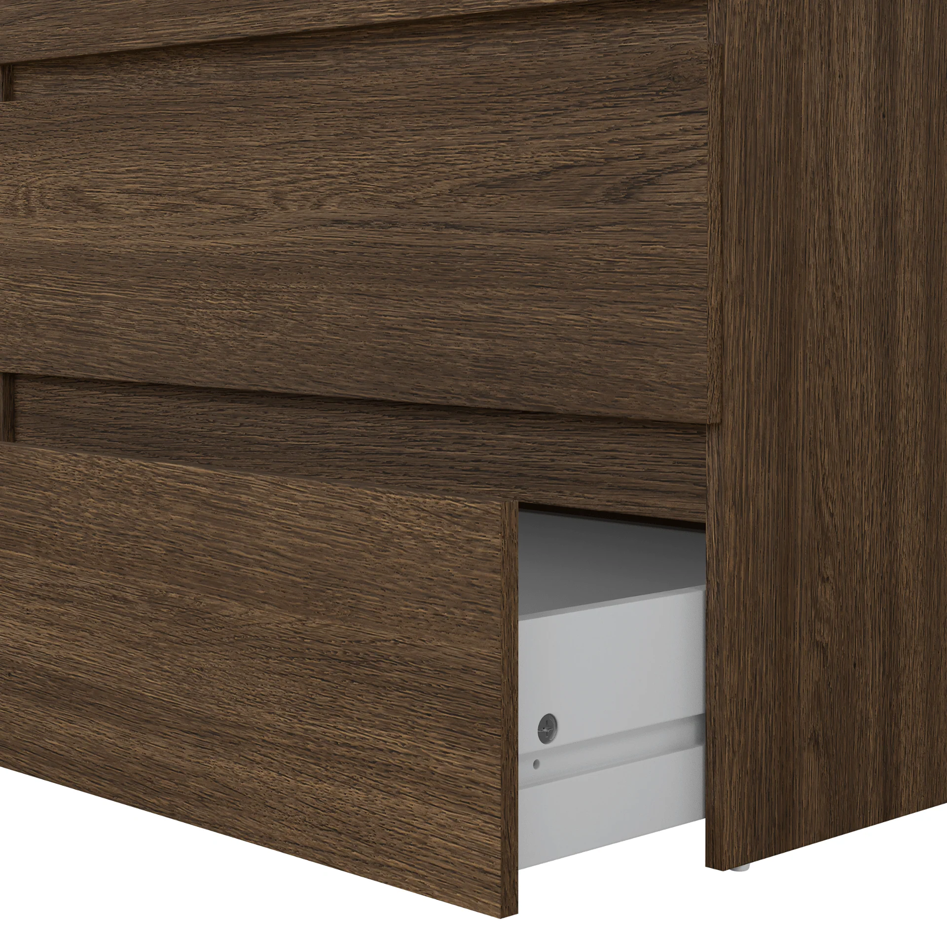 Maise cassettiera H:114 x L:65 x P:41 cm con 5 cassetti in look rovere fumé - Image 6