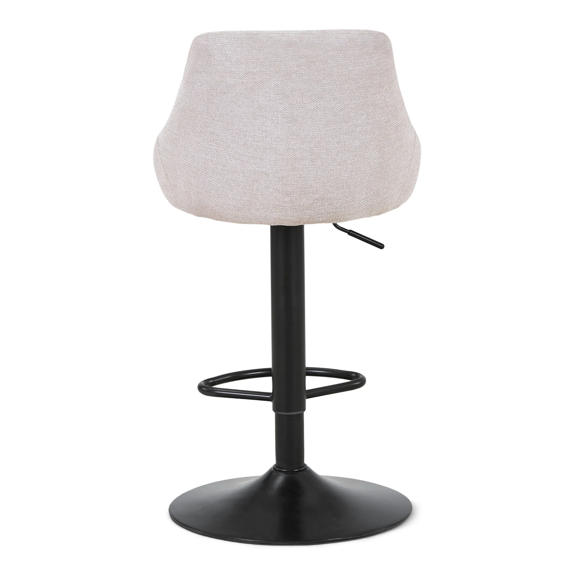 Cassie - sgabello da bar regolabile beige con funzione girevole a 360 gradi - Image 5