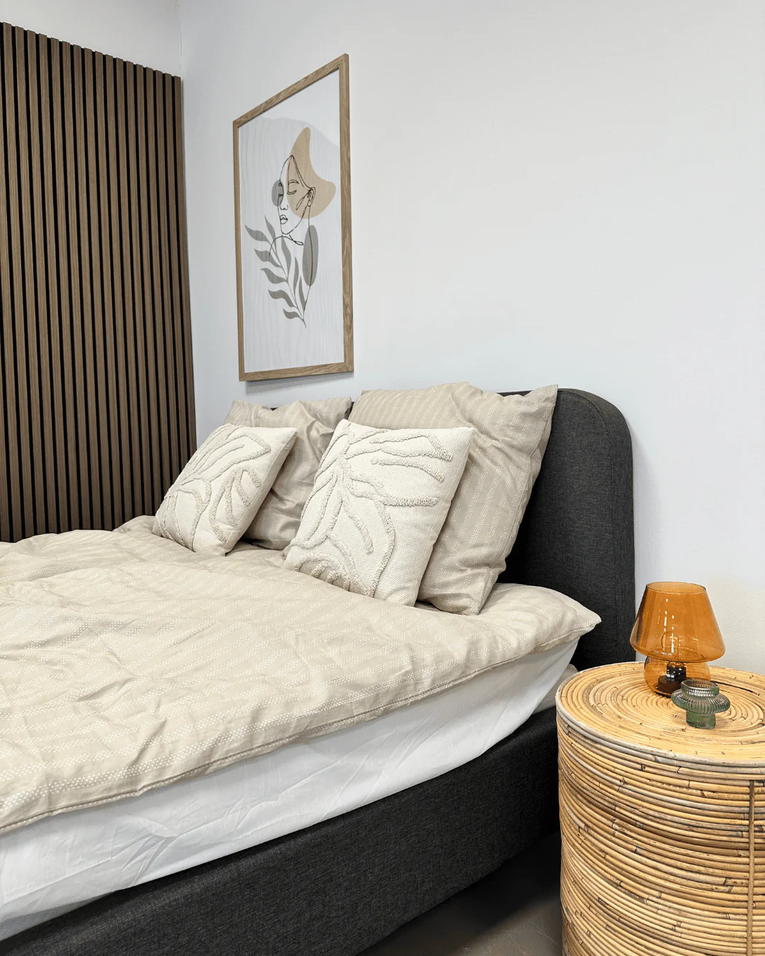 Letto cristiano grigio 140x200 cm con doghe e materassi inclusi - Image 4