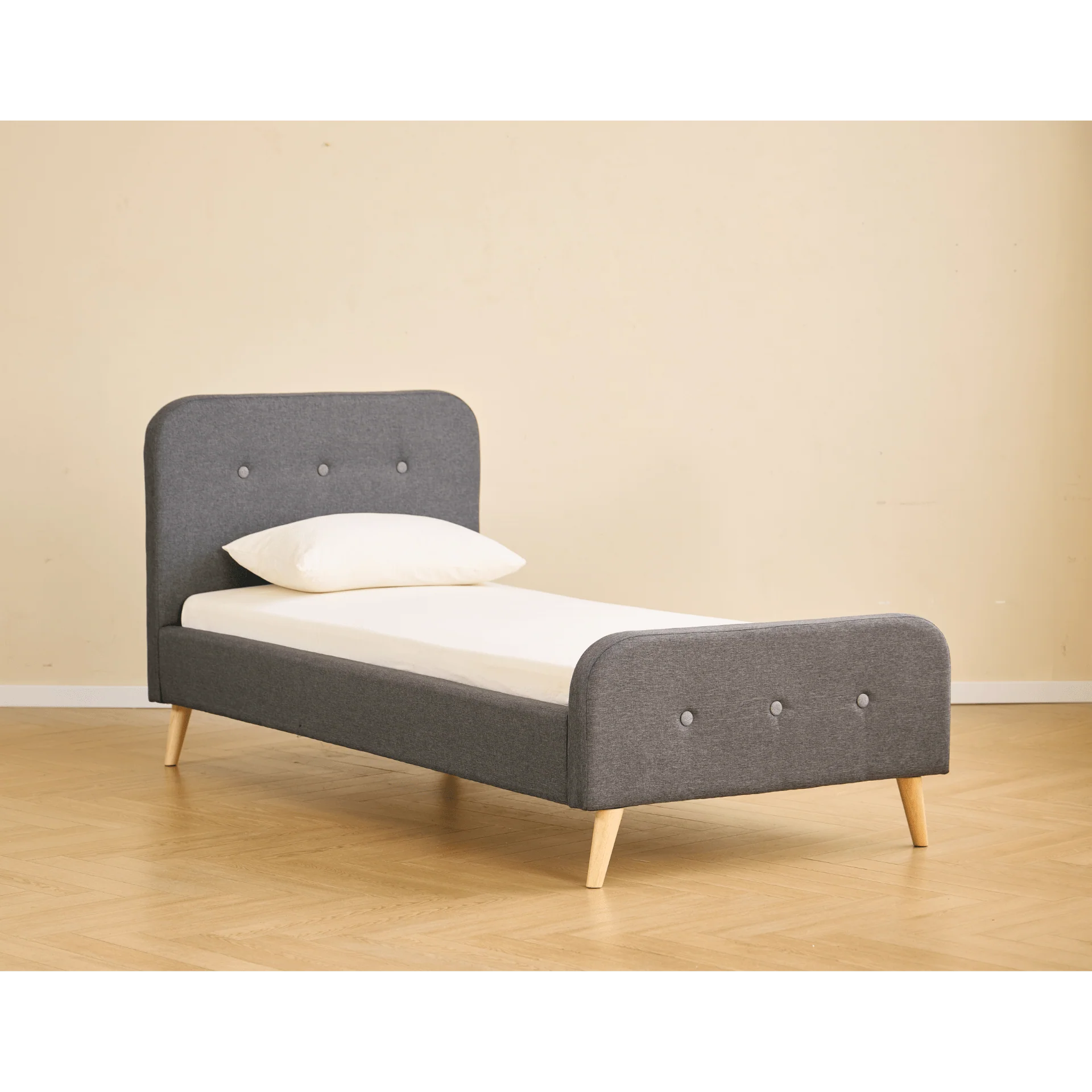 Struttura letto Christian in grigio 90x200 cm