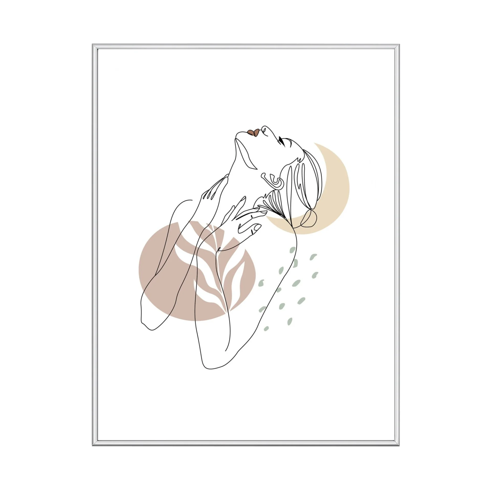 Cornice Malina PVC lucido Argento 21x30 cm