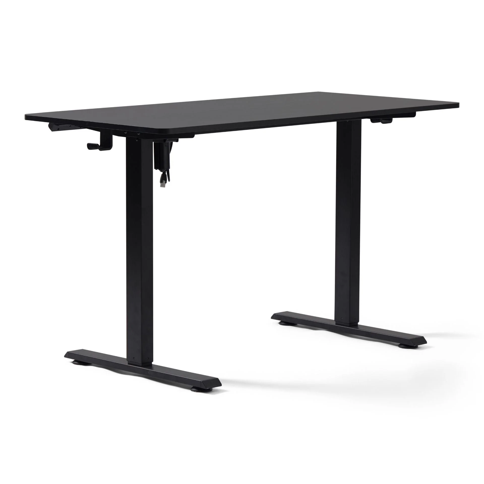 Damian Scrivania regolabile in altezza 115x60 cm in nero - Image 6