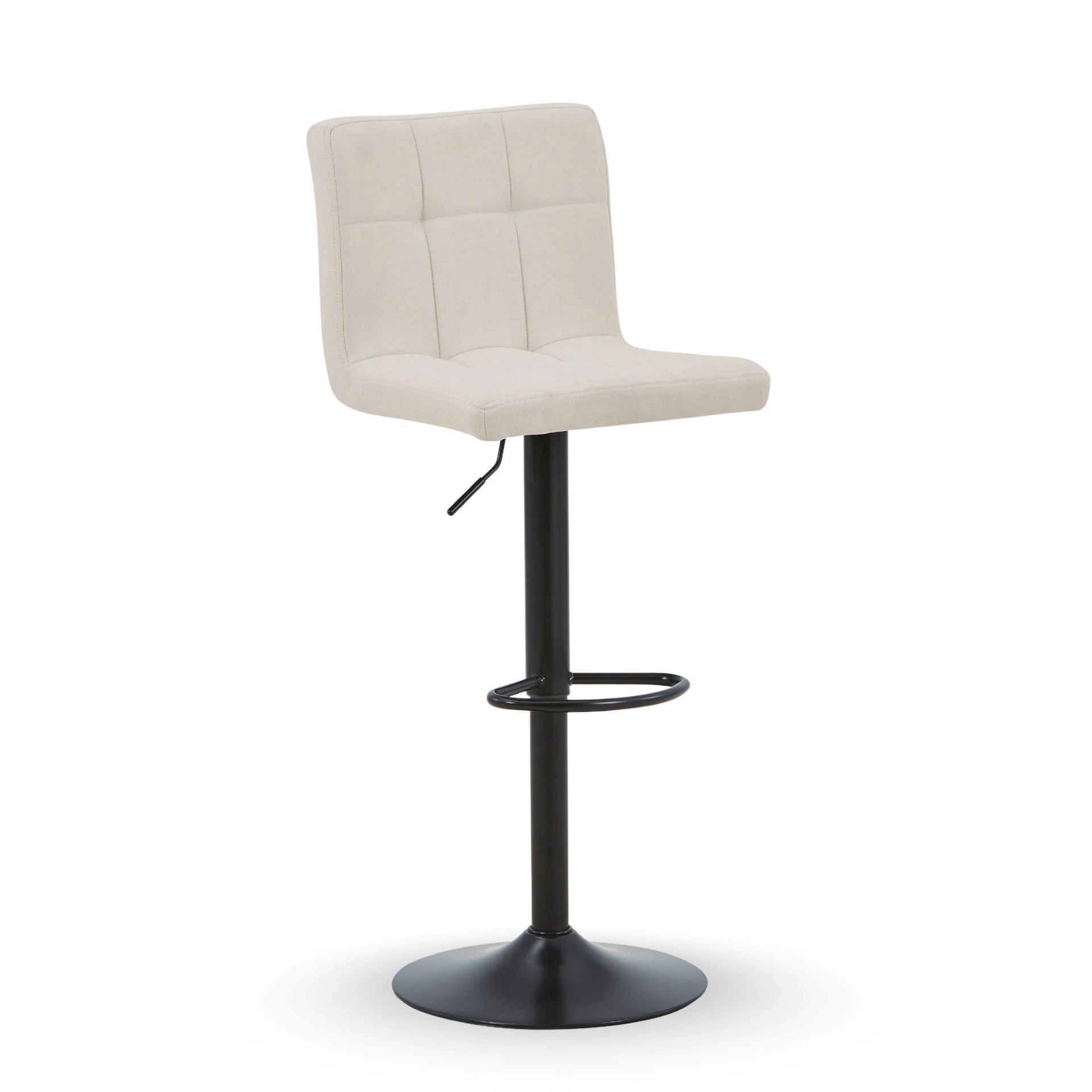 Diana - sgabello da bar regolabile beige con funzione girevole a 360 gradi - Image 4