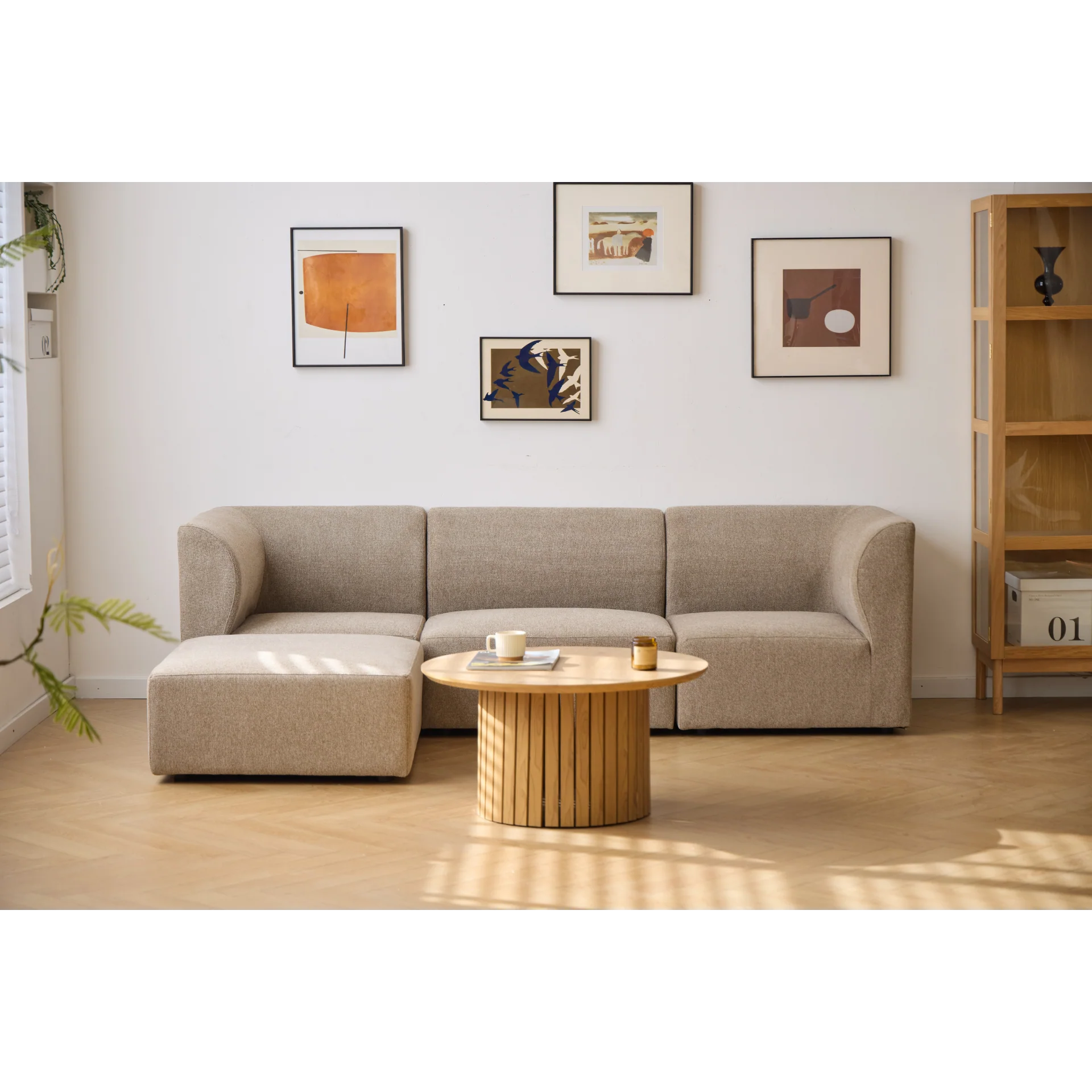 Emilia modulo centrale in sabbia L: 85 x P: 79 x H: 72 cm - Image 2