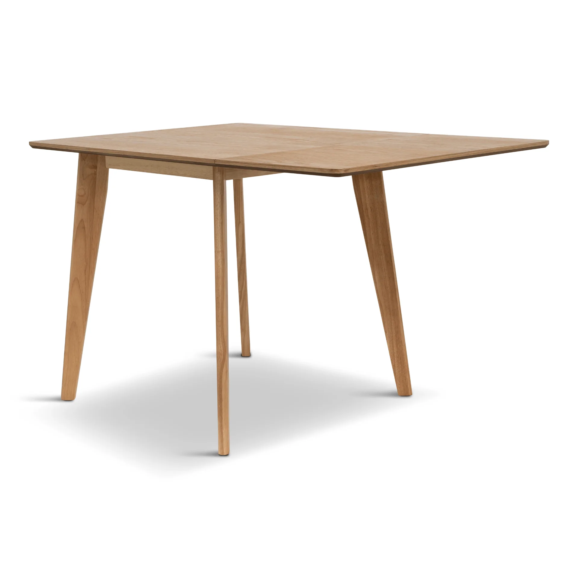 Ezra - Tavolo pieghevole in rovere con prolunghe in impiallacciato di rovere laccato - 80/120 x 80 cm - Image 7