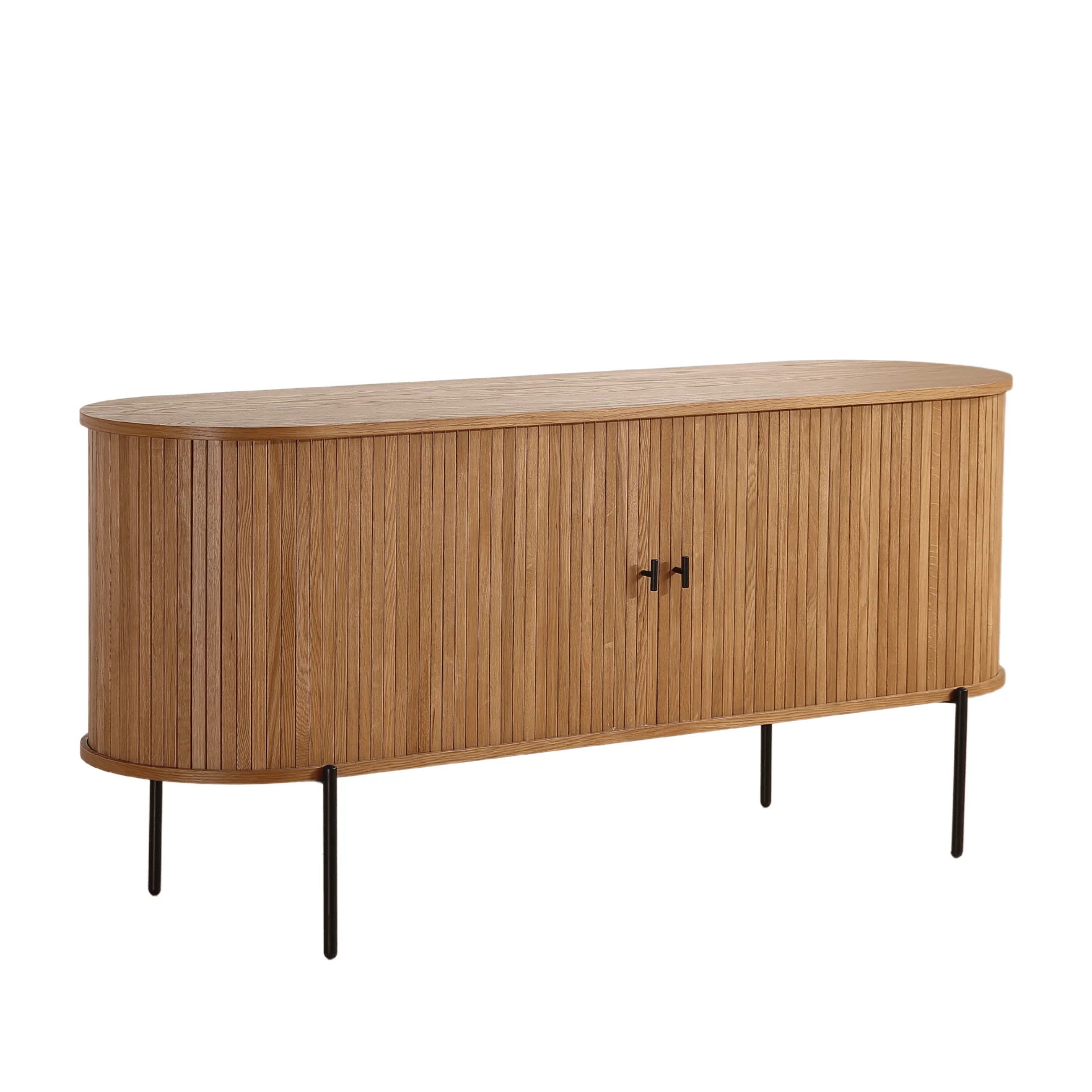 Florence armadio con persiane in rovere 160x45x75 cm - Image 11