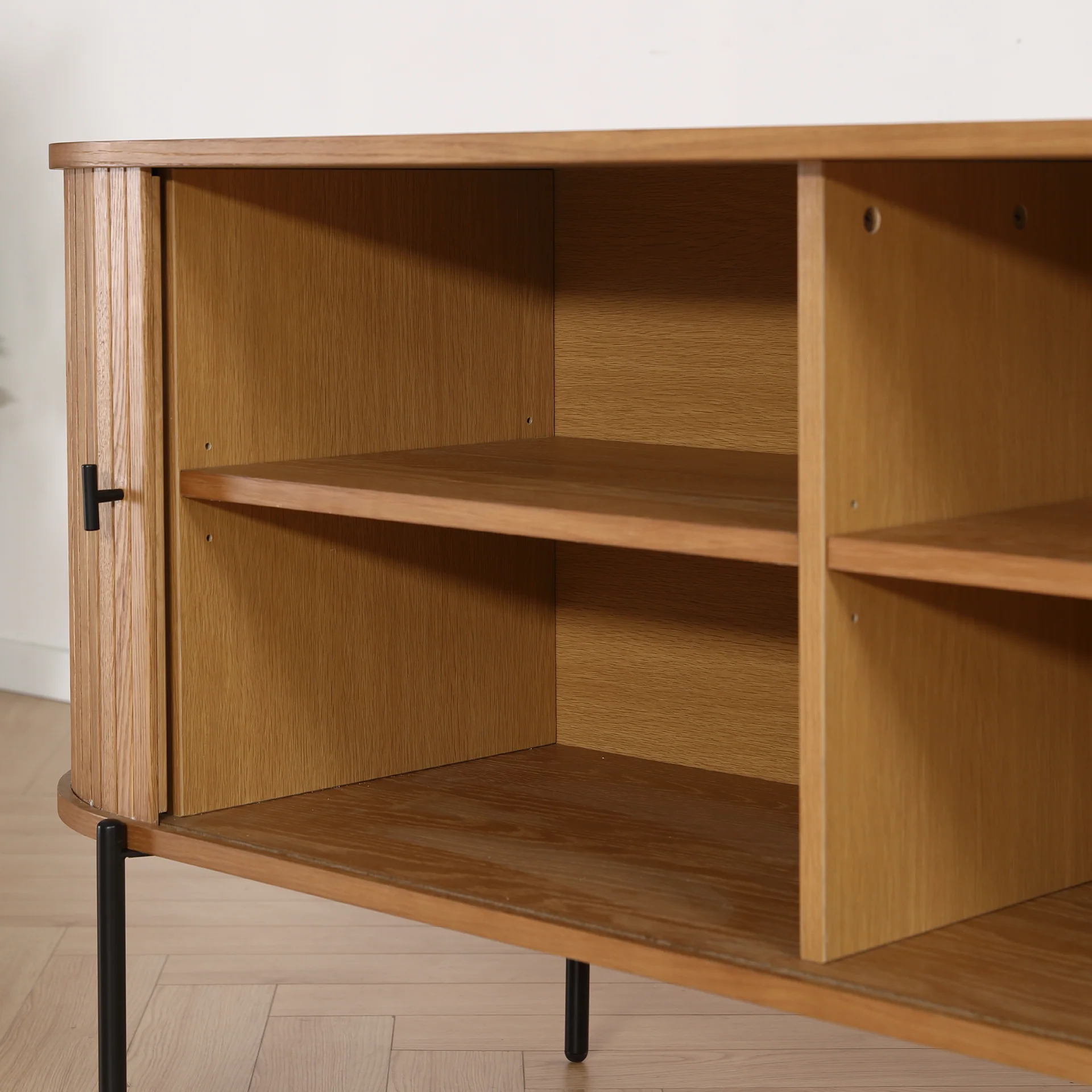 Florence armadio con persiane in rovere 160x45x75 cm - Image 5