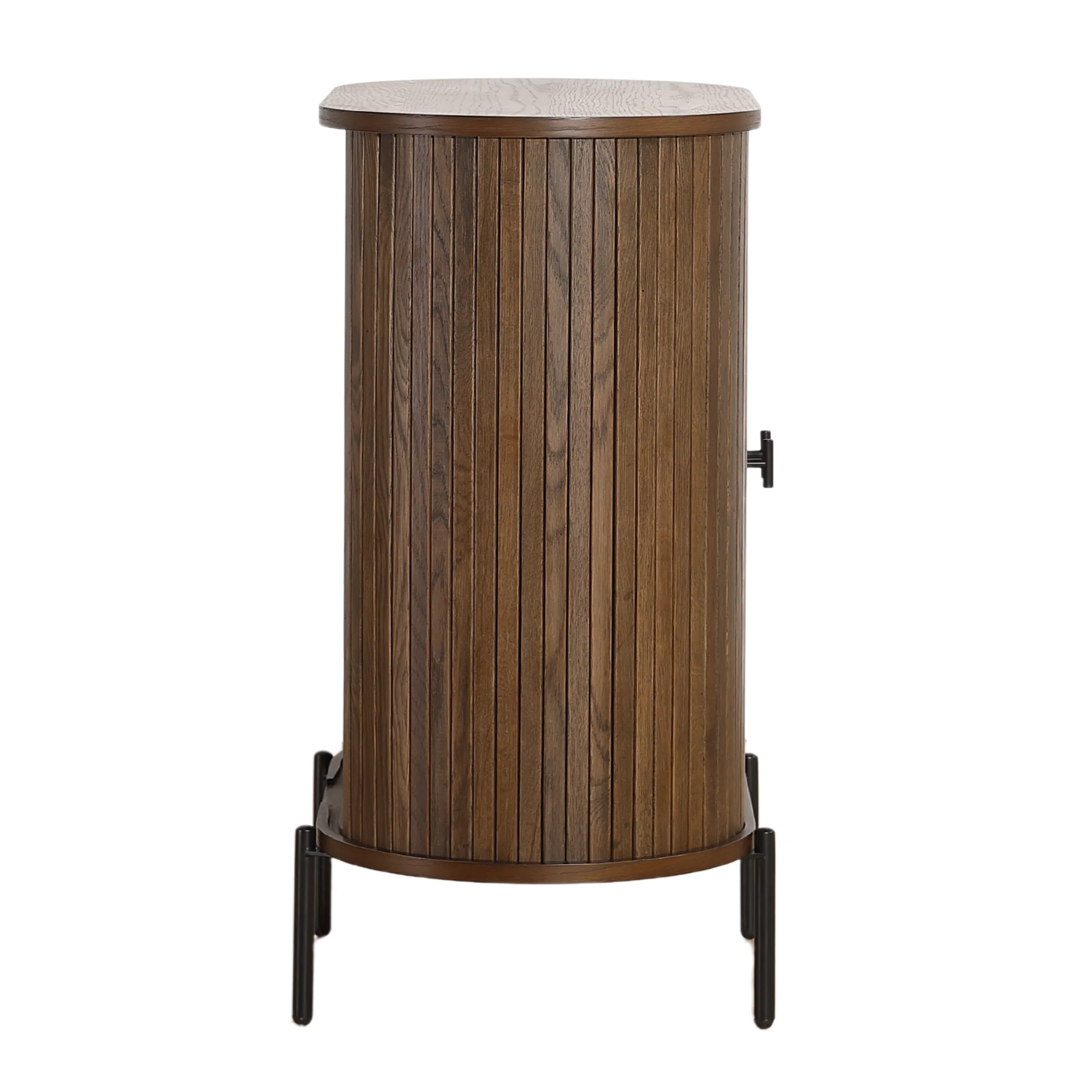 Florence - Mobile a persiana con doghe in rovere affumicato 70x40x85 cm - Image 10