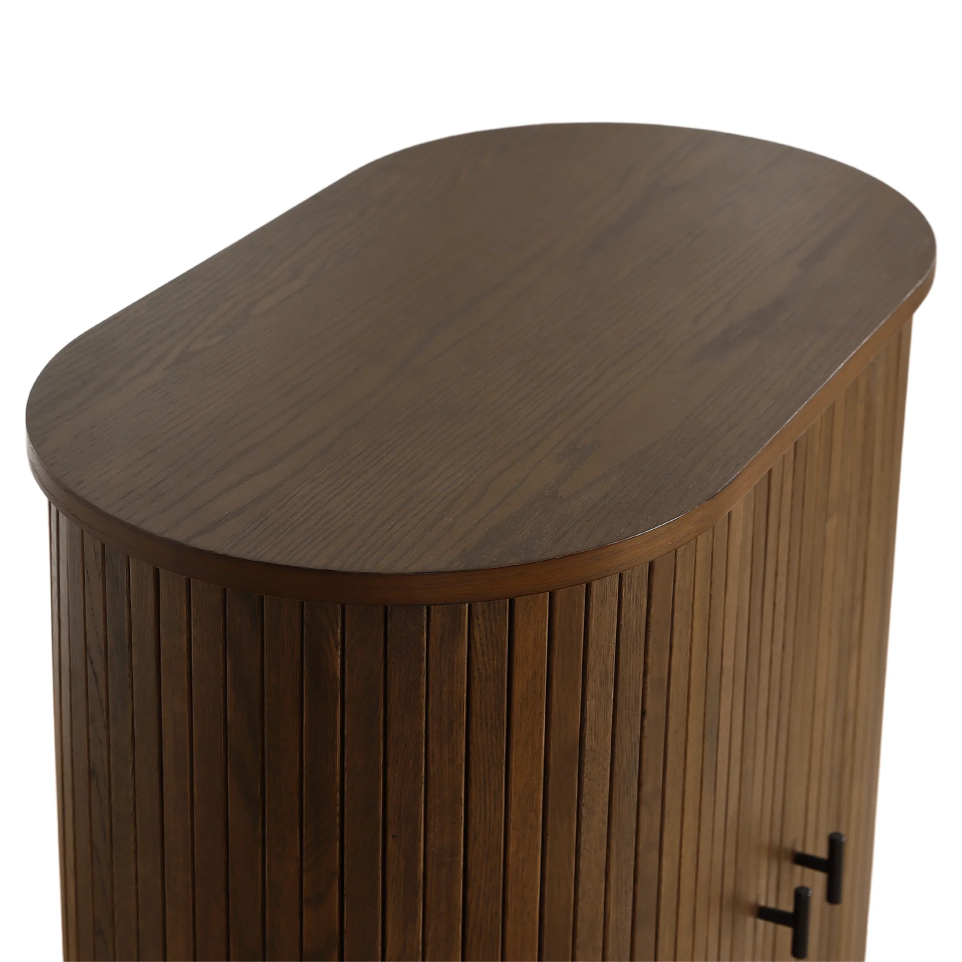 Florence - Mobile a persiana con doghe in rovere affumicato 70x40x85 cm - Image 7