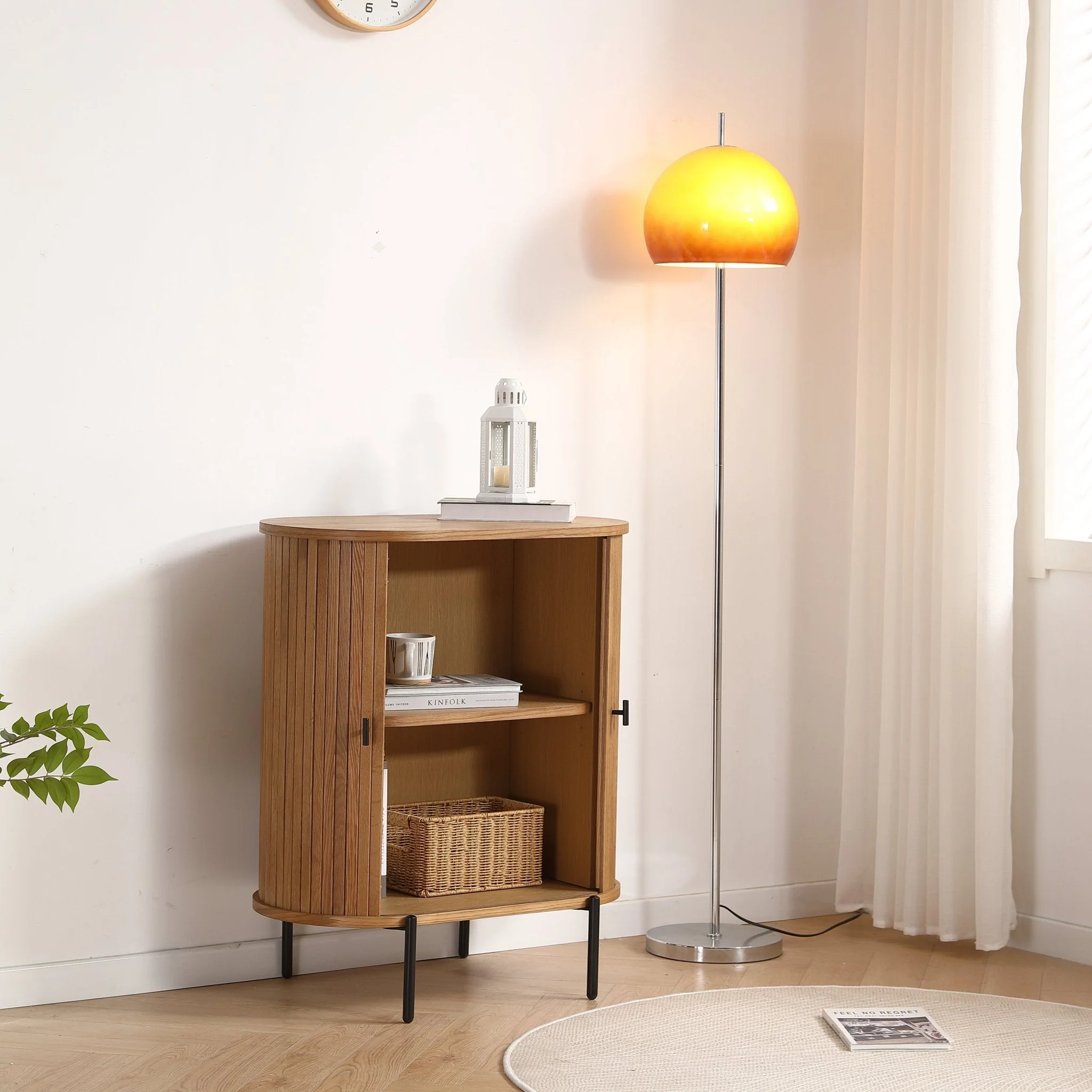 Florence - Mobile a persiane con lamelle in quercia 70x40x85 cm - Image 3