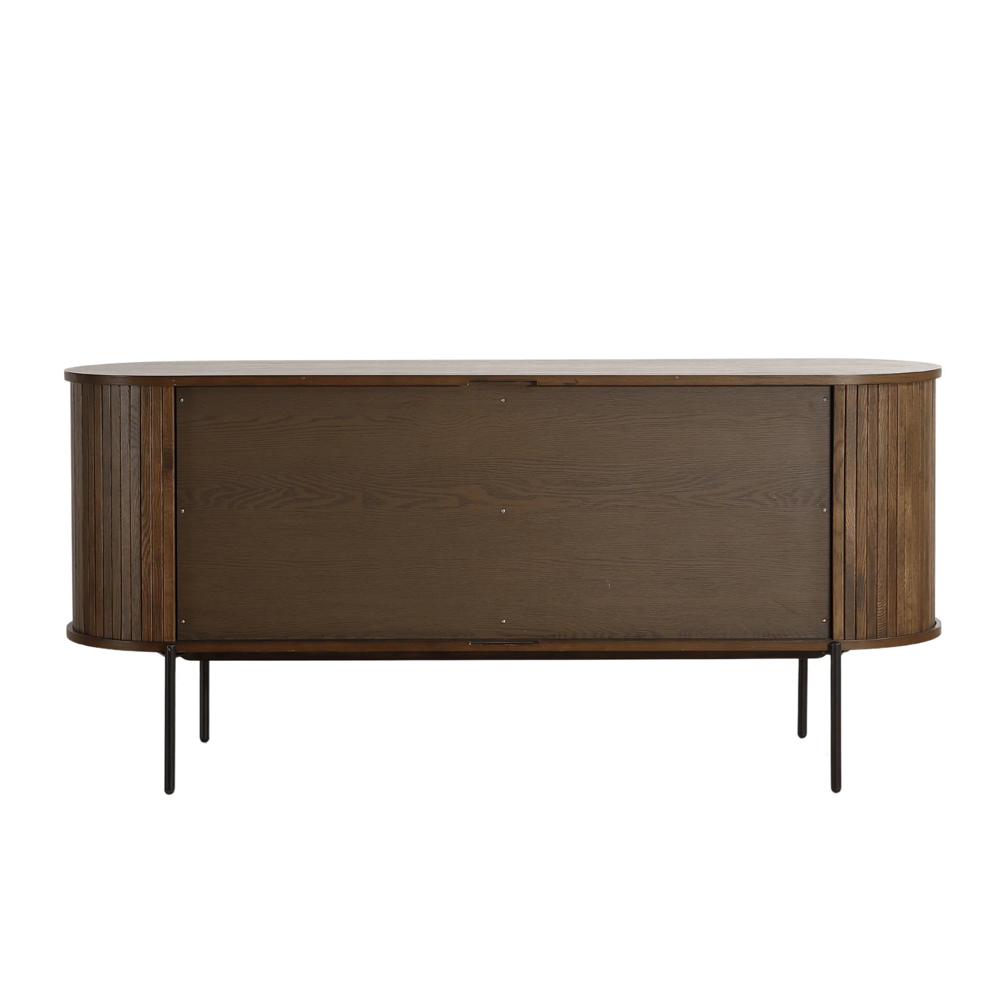 Florence mobile porta TV con lamelle in rovere affumicato 160x45x75 cm - Image 11