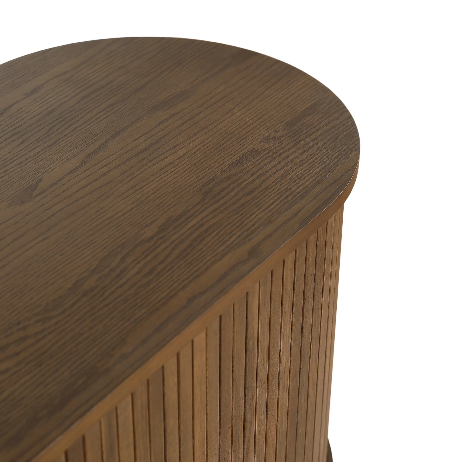 Florence mobile porta TV con lamelle in rovere affumicato 160x45x75 cm - Image 8