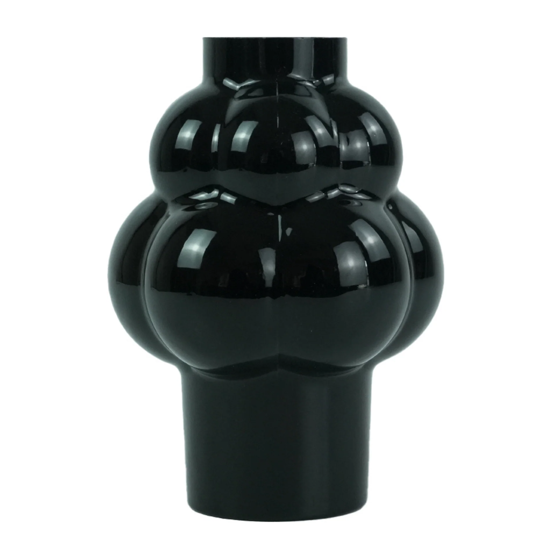 Foxy vaso in vetro nero 21 cm