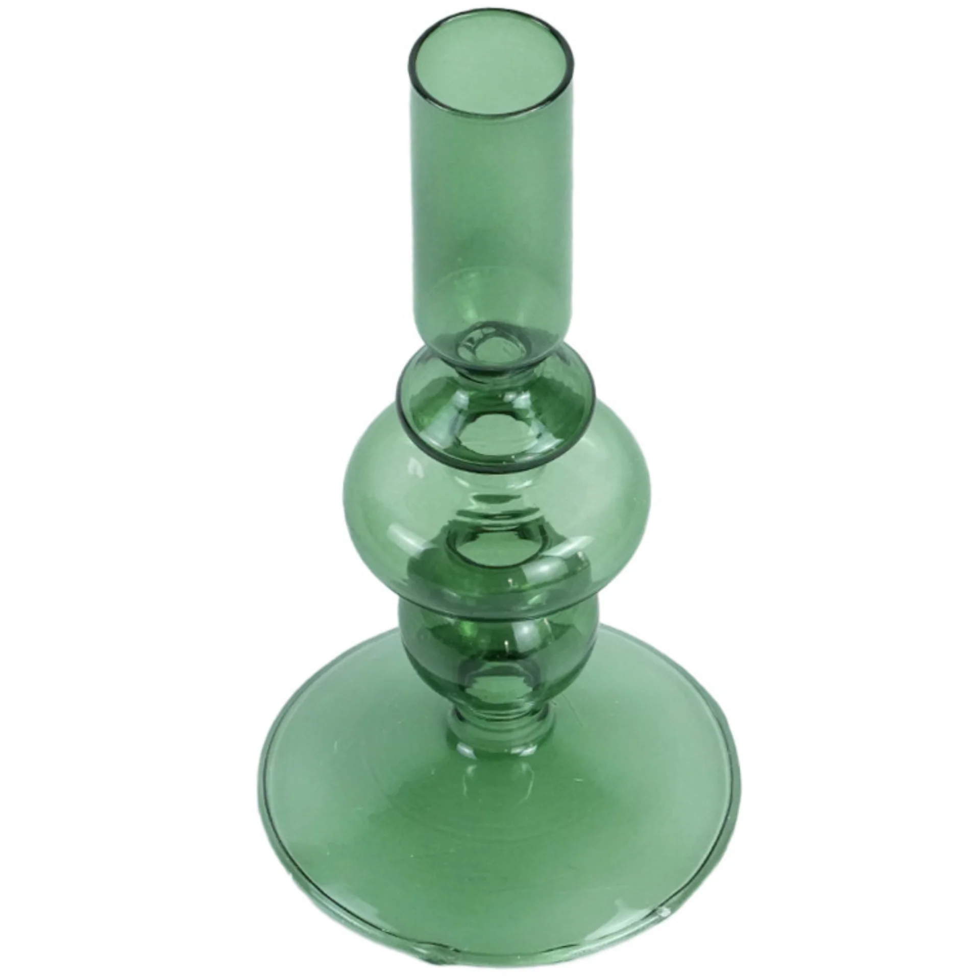 Gracie portacandela in vetro verde 18 cm - Image 2