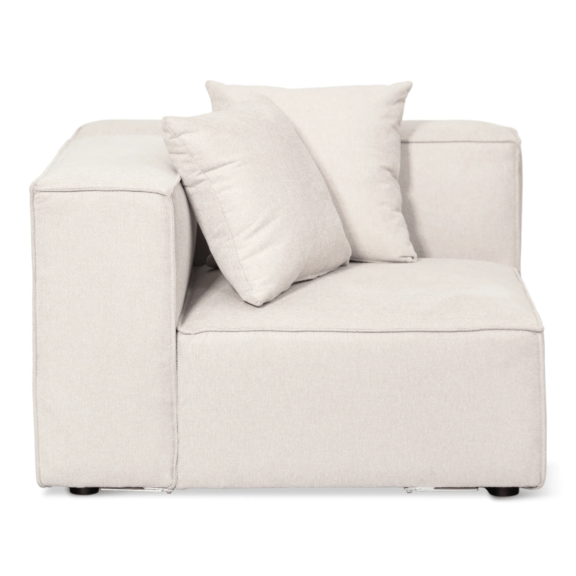 Hailey - Divano modulare angolare in beige con 4 moduli (Configurazione 1) L: 368 x P: 247 x H: 65 cm - Image 7