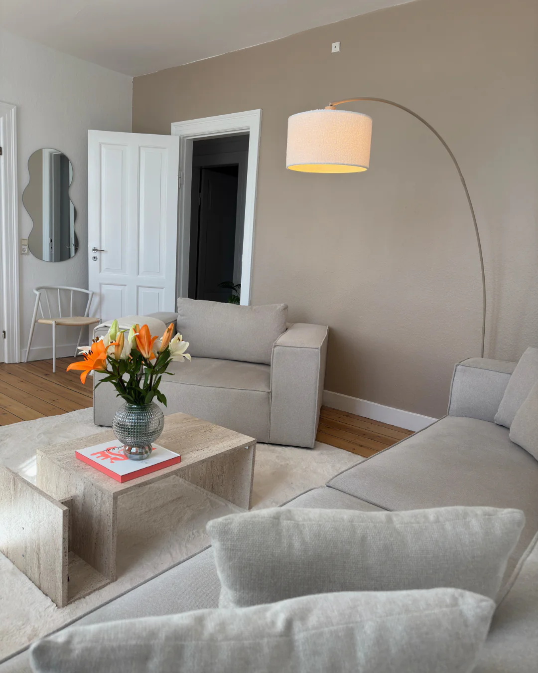 Hailey - Divano Modulare Beige con 3 Moduli L: 415 x P: 100 x H: 65 cm - Image 4