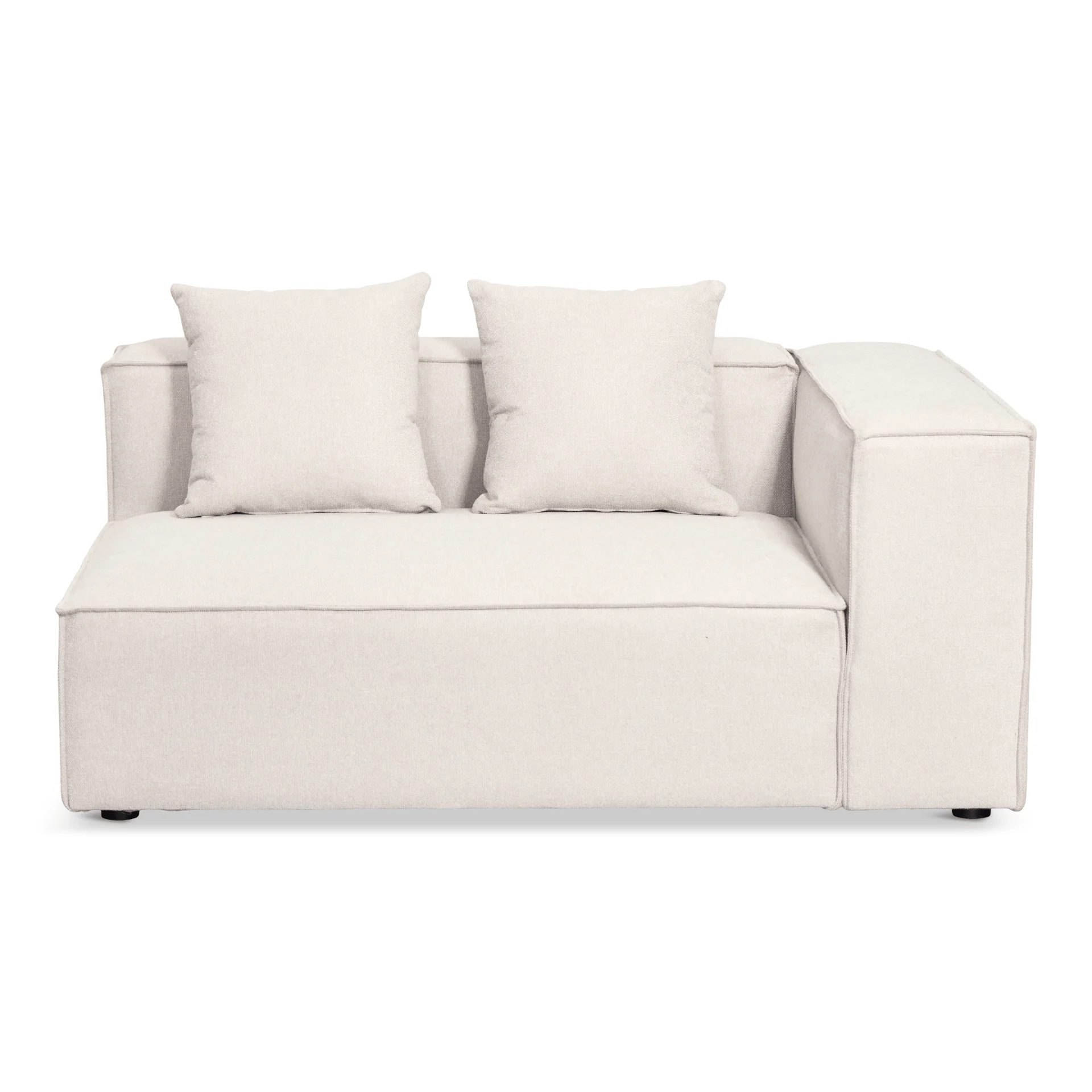 Hailey - Divano Modulare Beige con 3 Moduli L: 415 x P: 100 x H: 65 cm - Image 9