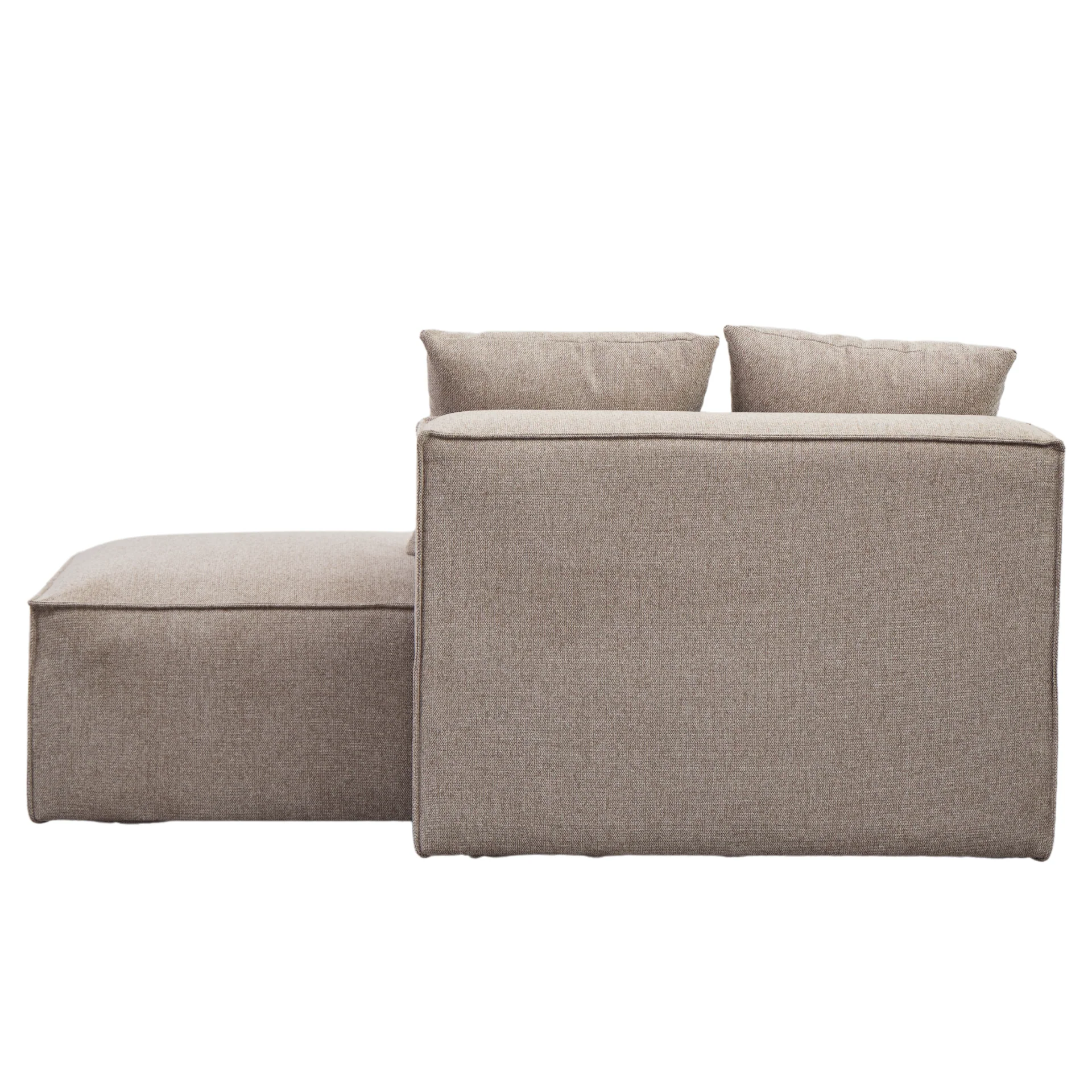 Hailey modulo con schienale mezzo a destra in sabbia L: 148 x P: 100 x A: 65 cm - Image 5