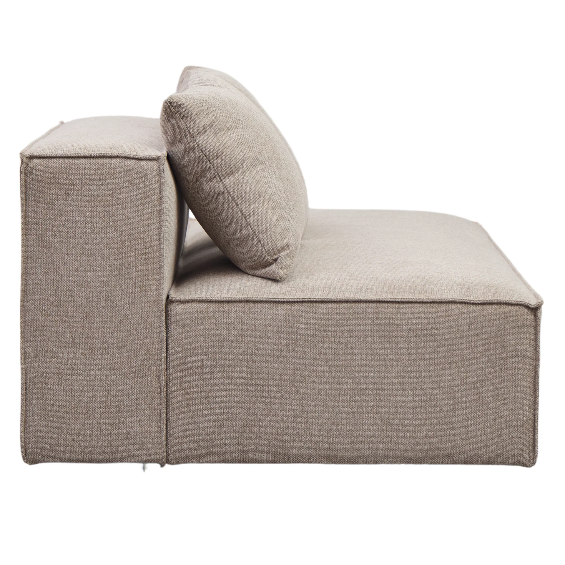 Hailey modulo con schienale mezzo a destra in sabbia L: 148 x P: 100 x A: 65 cm - Image 7