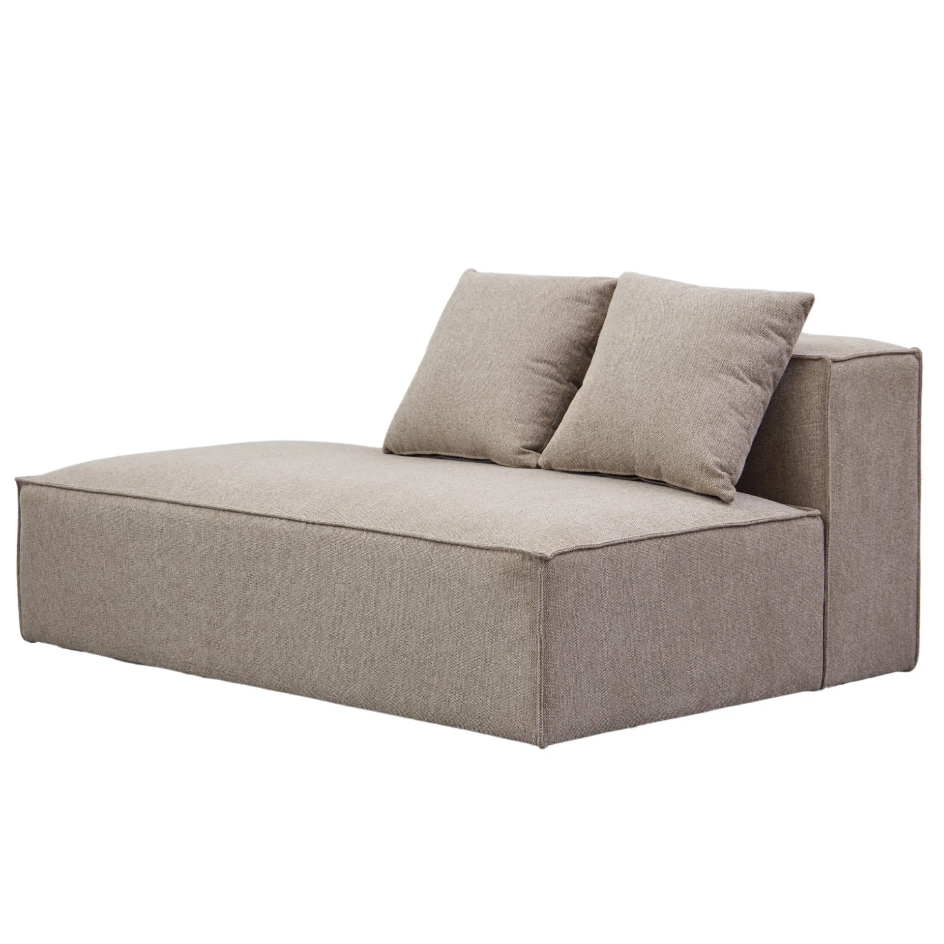 Hailey modulo con schienale mezzo a sinistra in sabbia L: 148 x P: 100 x A: 65 cm - Image 7
