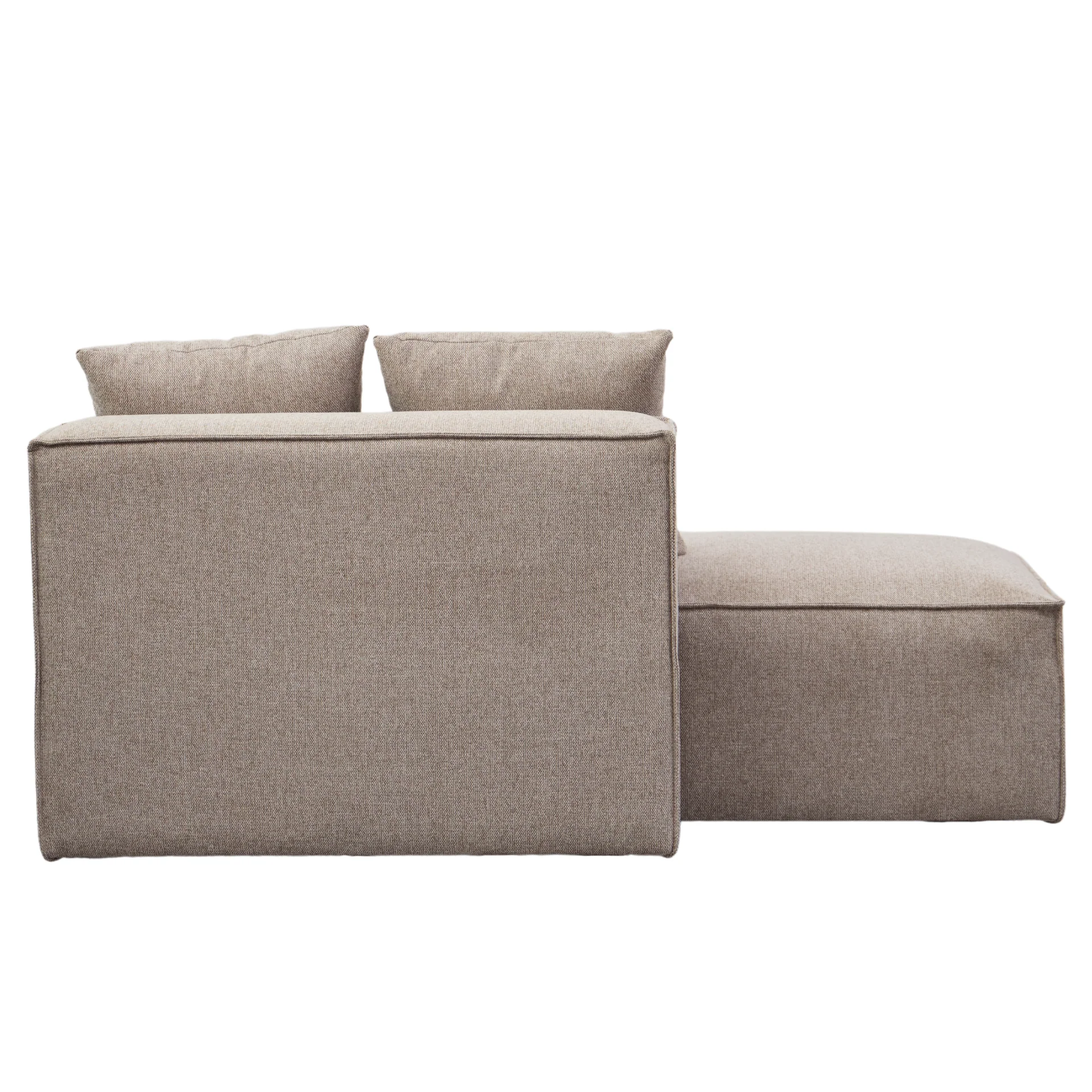Hailey modulo con schienale mezzo a sinistra in sabbia L: 148 x P: 100 x A: 65 cm - Image 8