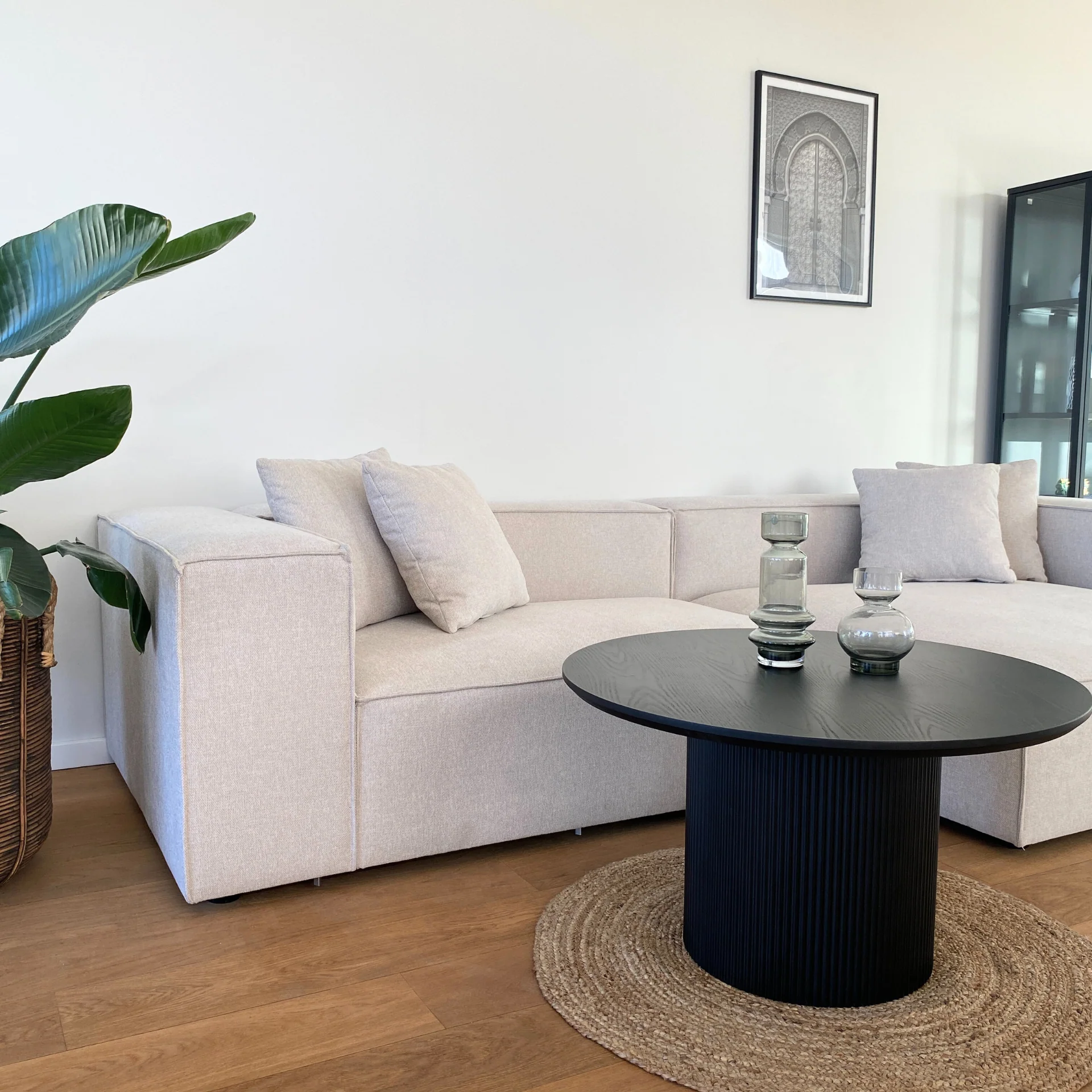 Hailey - Modulo sinistro in beige L: 147 X P: 100 X A: 65 Cm - Image 2