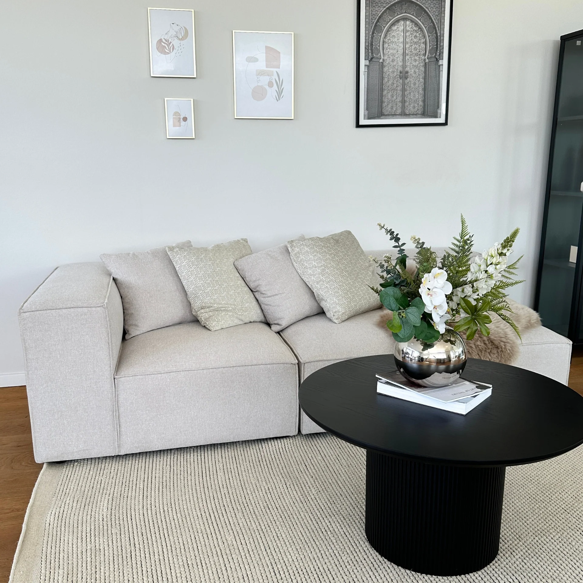 Hailey - Modulo sinistro in beige L: 147 X P: 100 X A: 65 Cm - Image 3