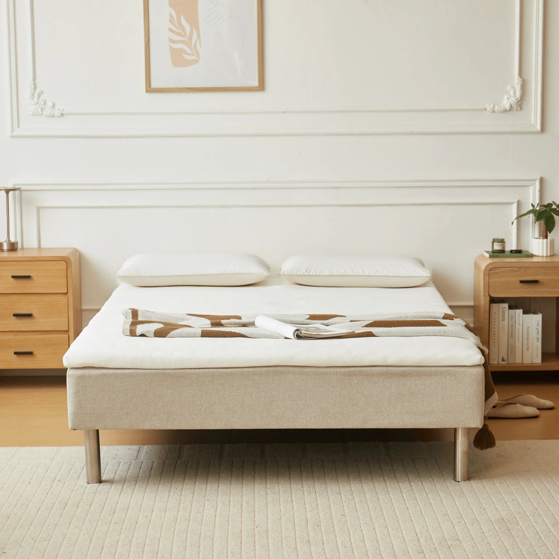 Henry topper bianco in schiuma PU 140x200x4 cm - Image 5