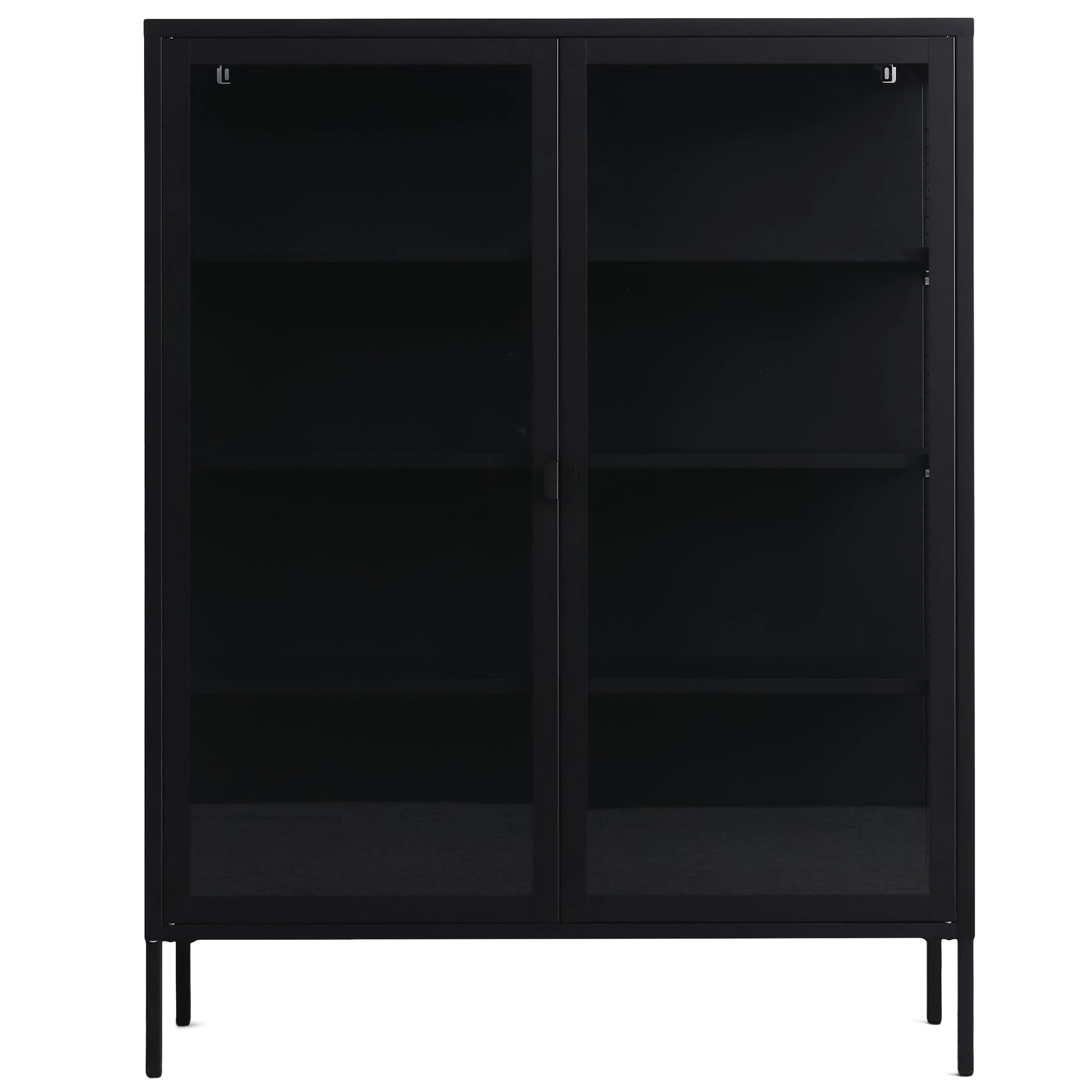 Herman - Mobiletto espositore - Metallo/ vetro nero - 110x40x140 cm. - Image 5
