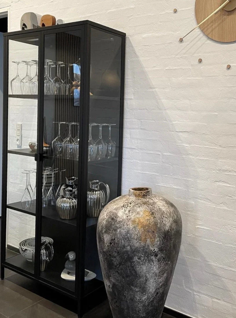 Herman Vitrine - Metallo/Nero - 80x40x180 cm - Image 4