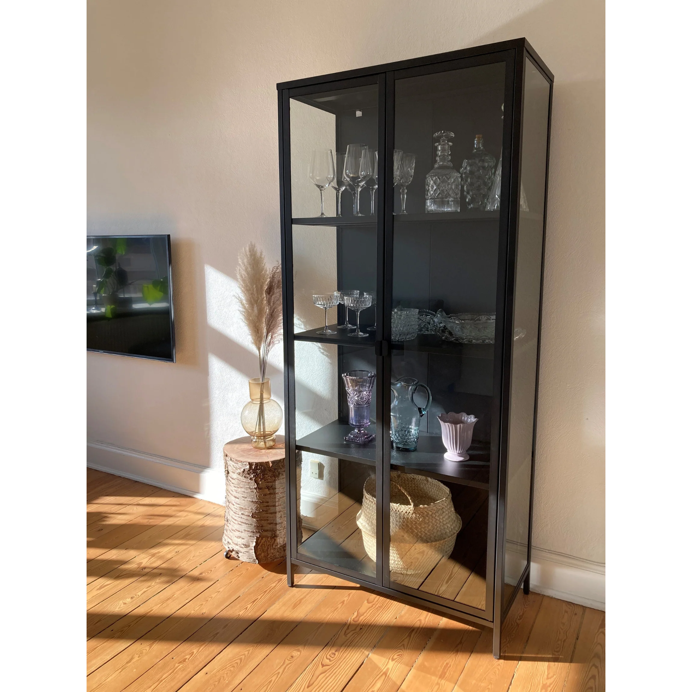 Herman Vitrine - Metallo/Nero - 80x40x180 cm - Image 5