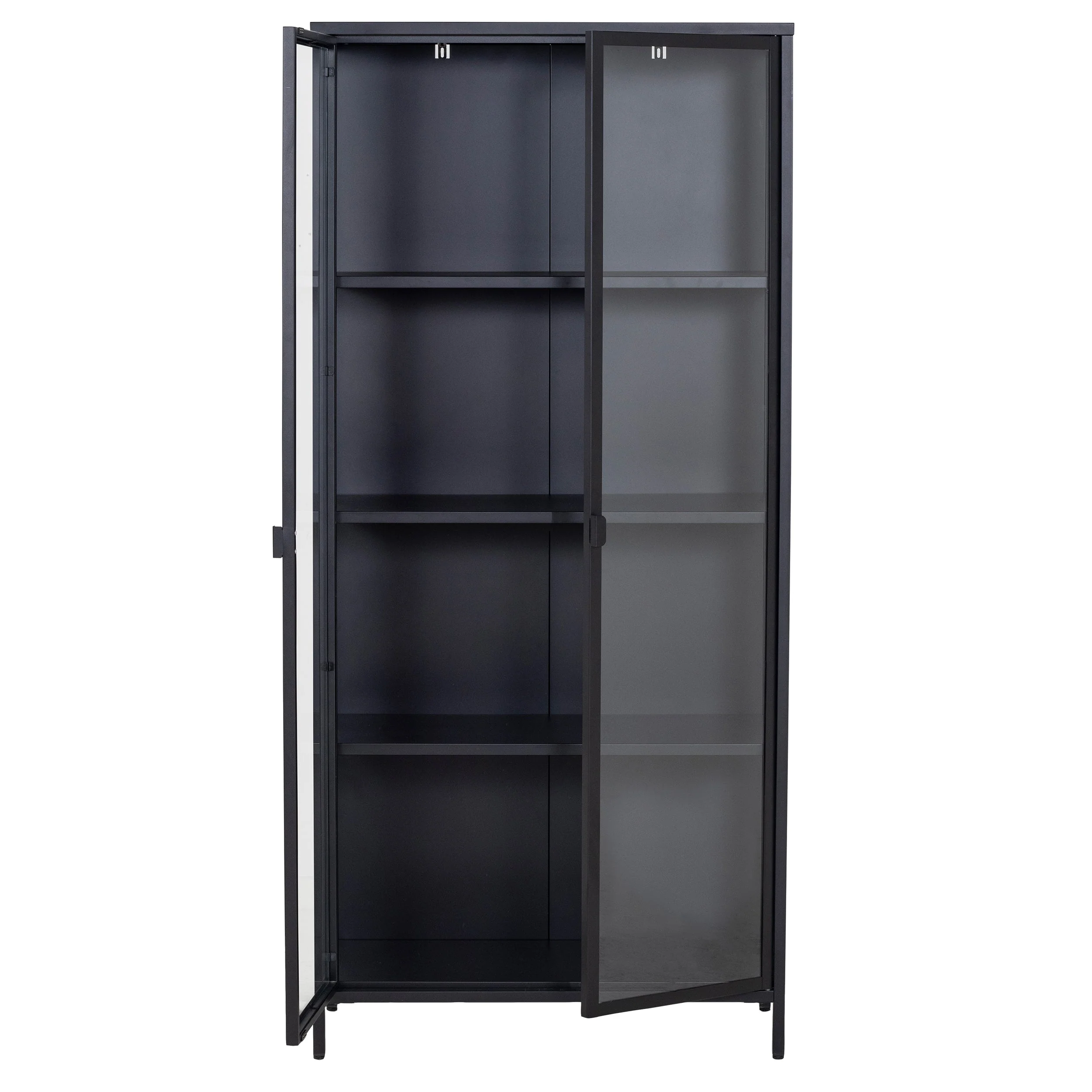 Herman Vitrine - Metallo/Nero - 80x40x180 cm - Image 8