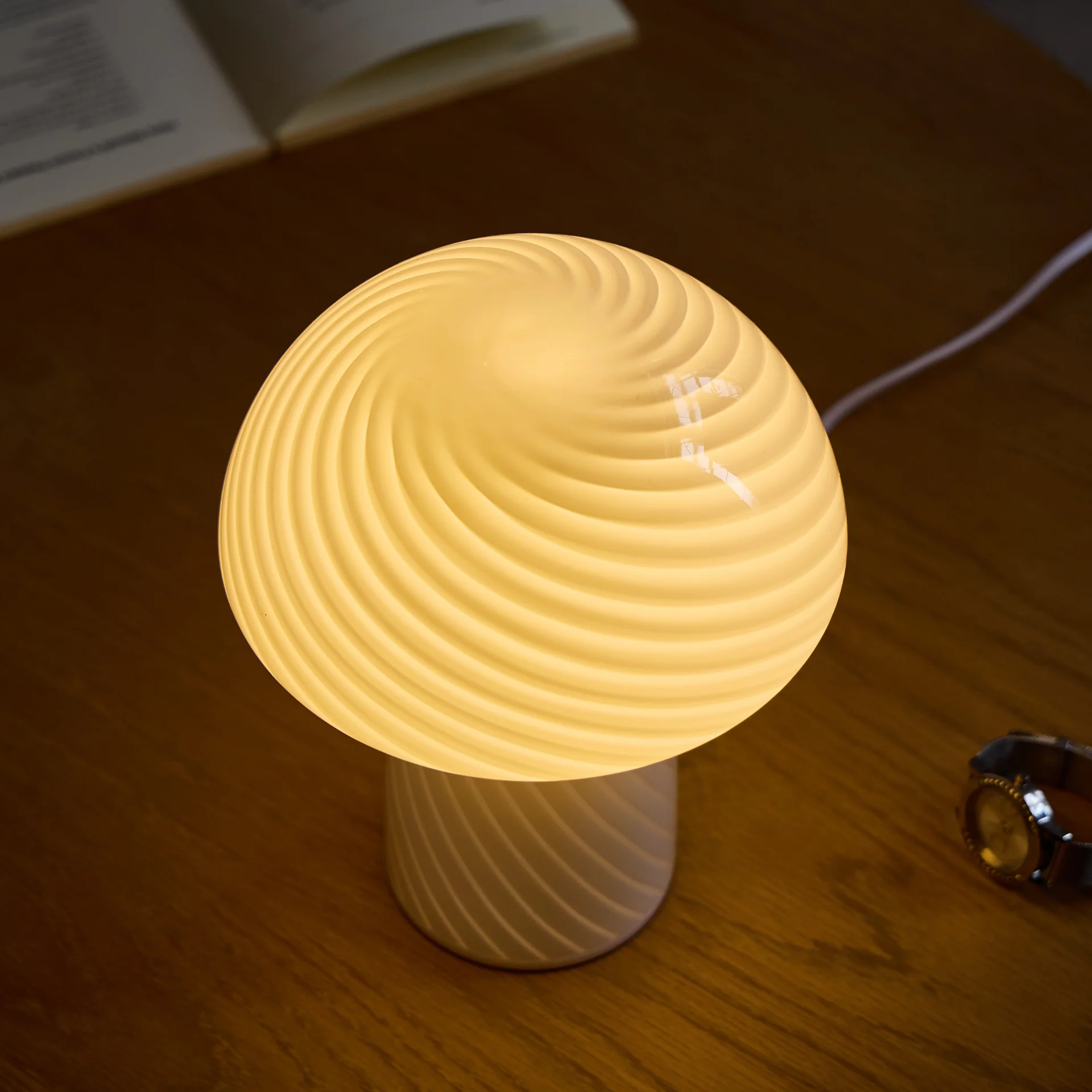 Ida Lampada LED mushroom bianca 24 cm - Image 4