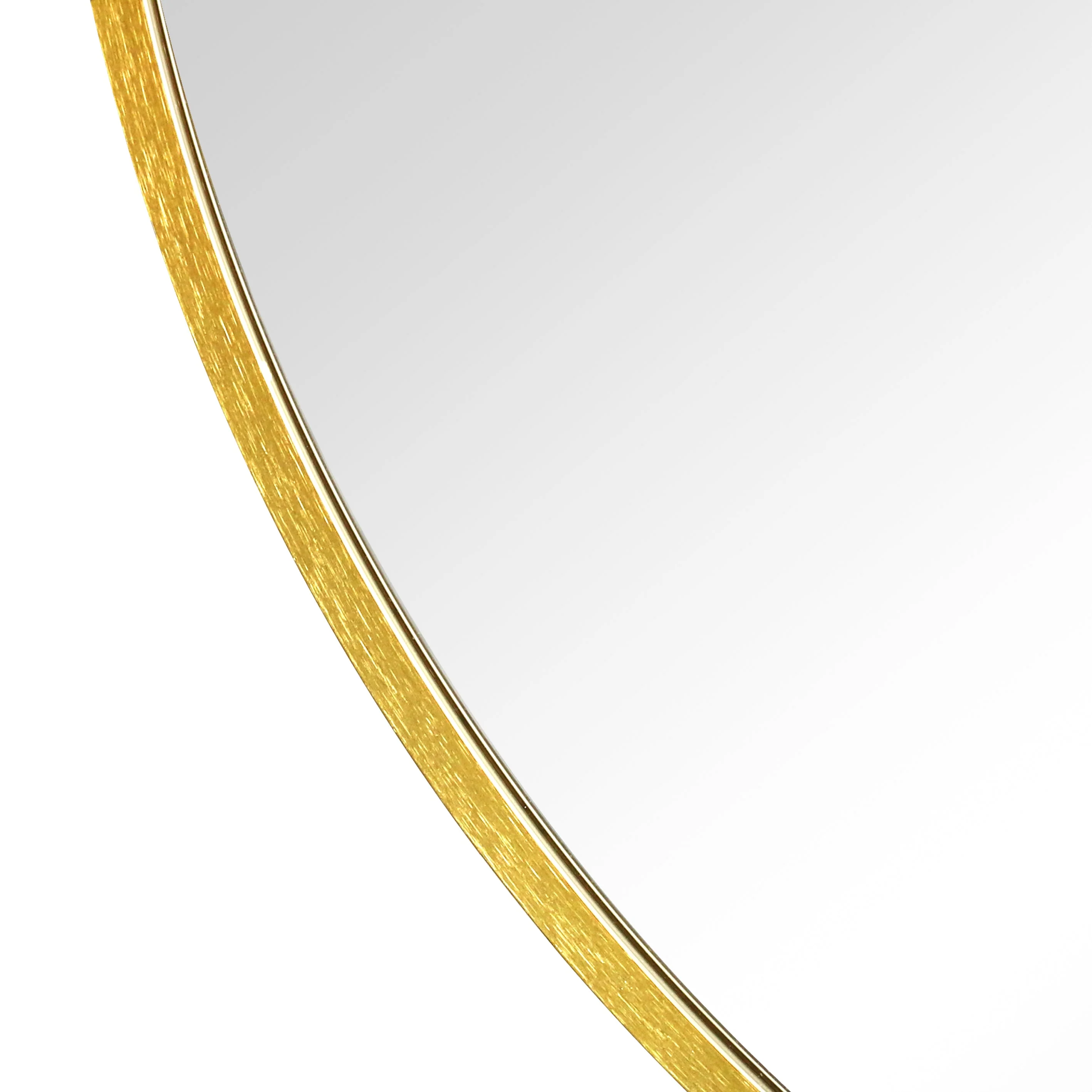 Julia  - Specchio rotondo con cornice in ottone/dorato Ø50 cm - Image 5