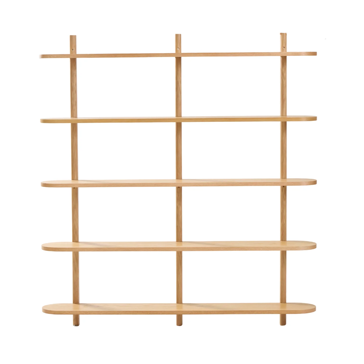 Juliet scaffale da parete in rovere con 5 ripiani H 140 x P 22 x L 130 cm - Image 9