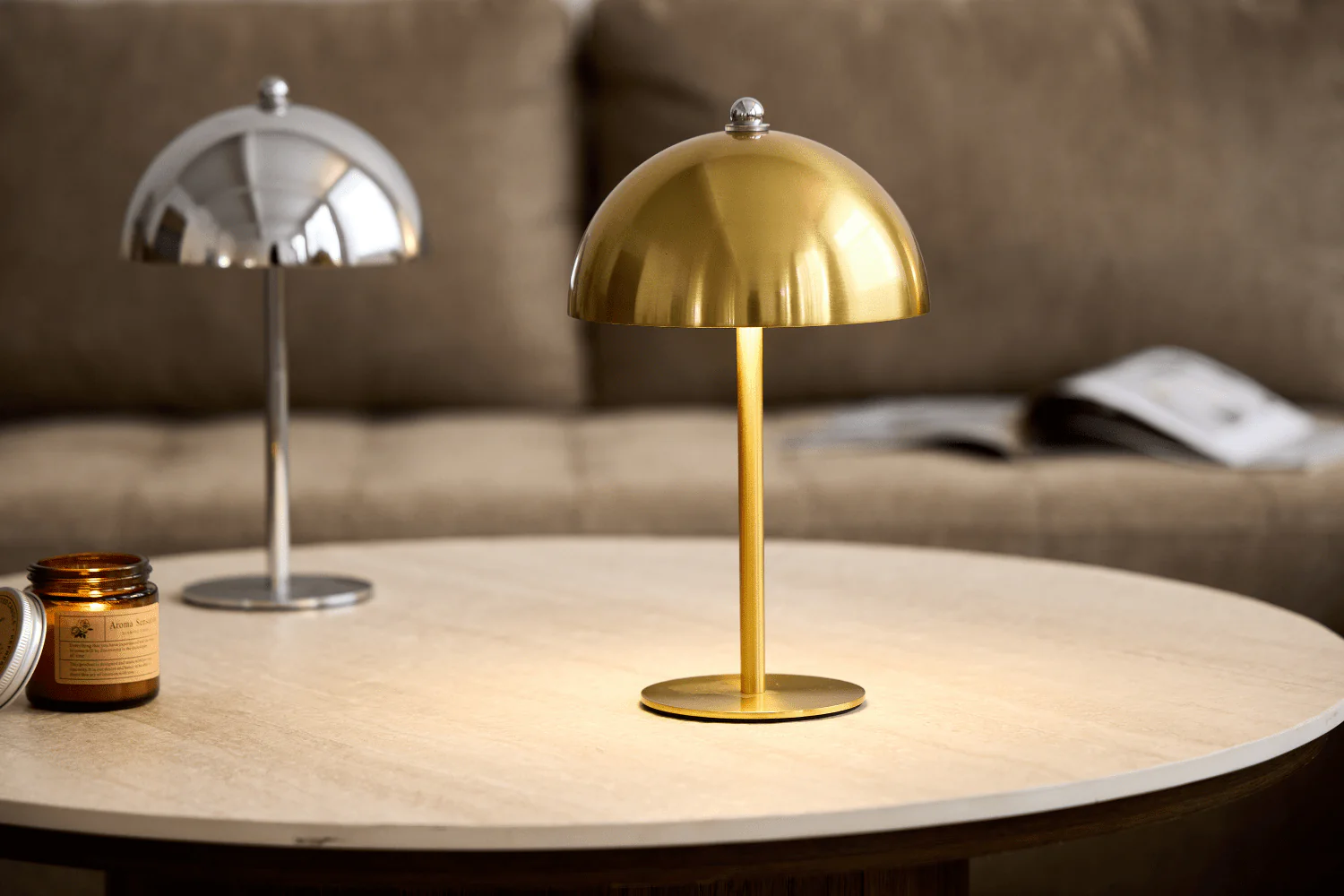 Lampada da tavolo Bloom Chrome - Image 4