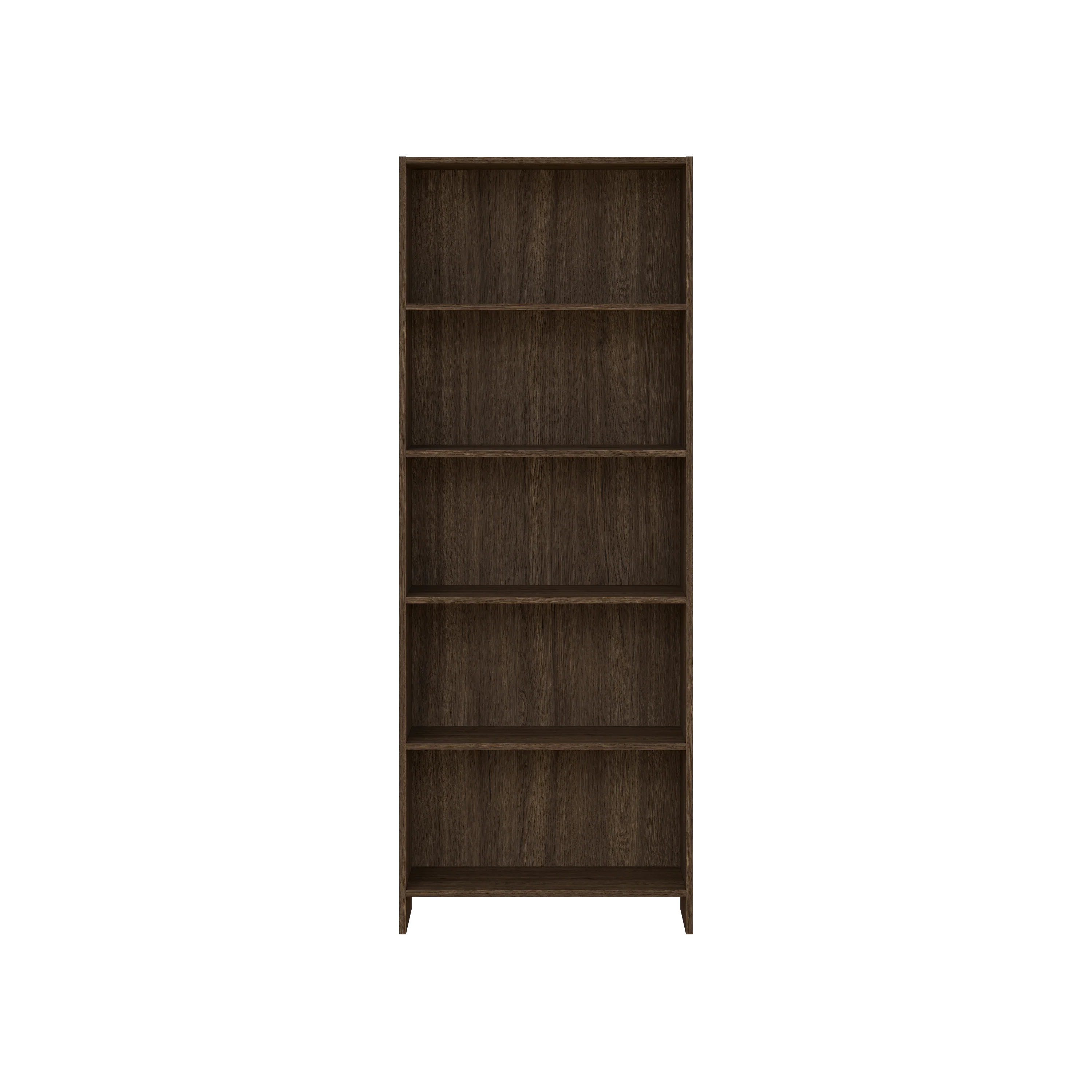 Libreria Maddie a 5 ripiani in rovere fumé 175,5x66x25,5 cm - Image 3