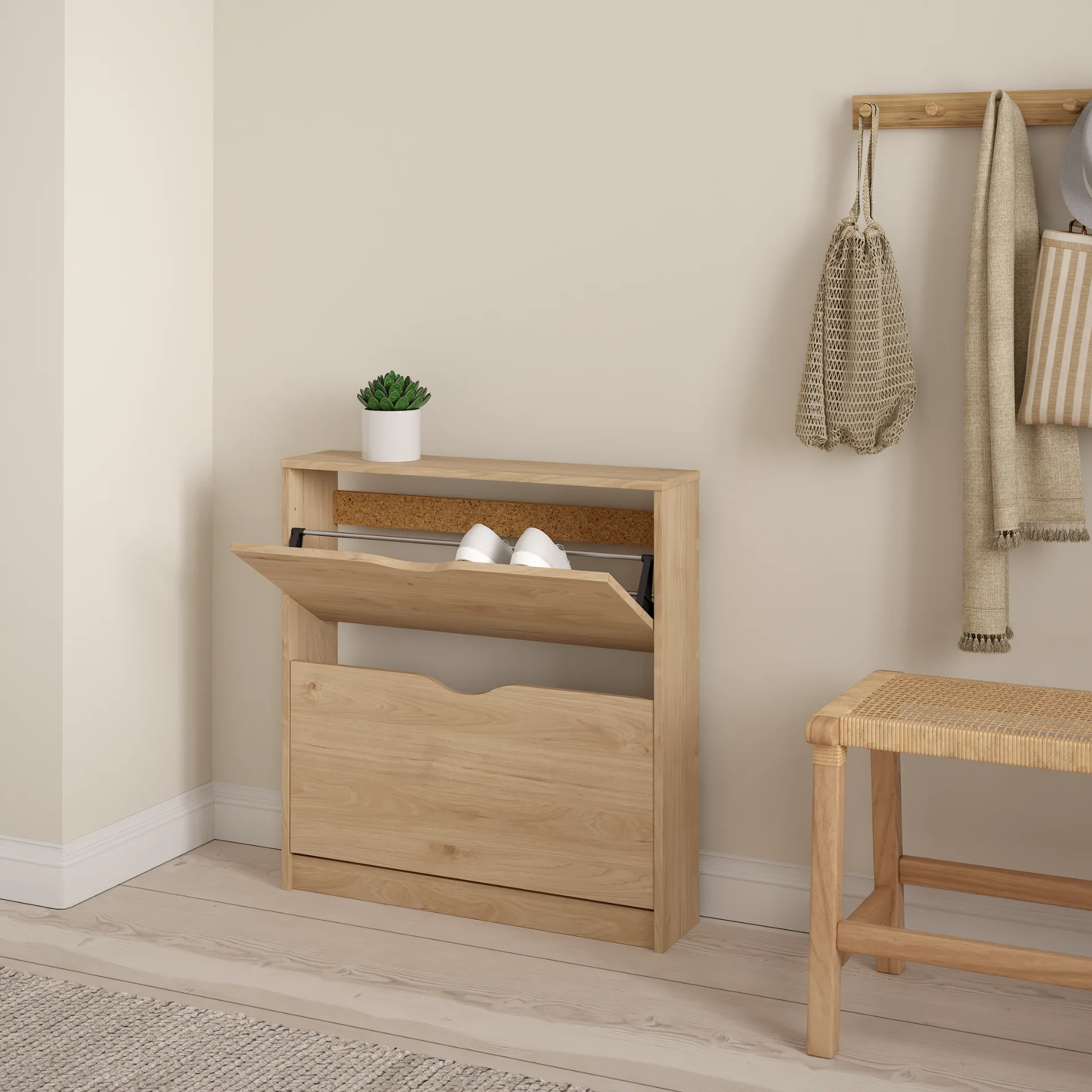 Livo Scarpiera a 2 ante in look rovere - Image 3
