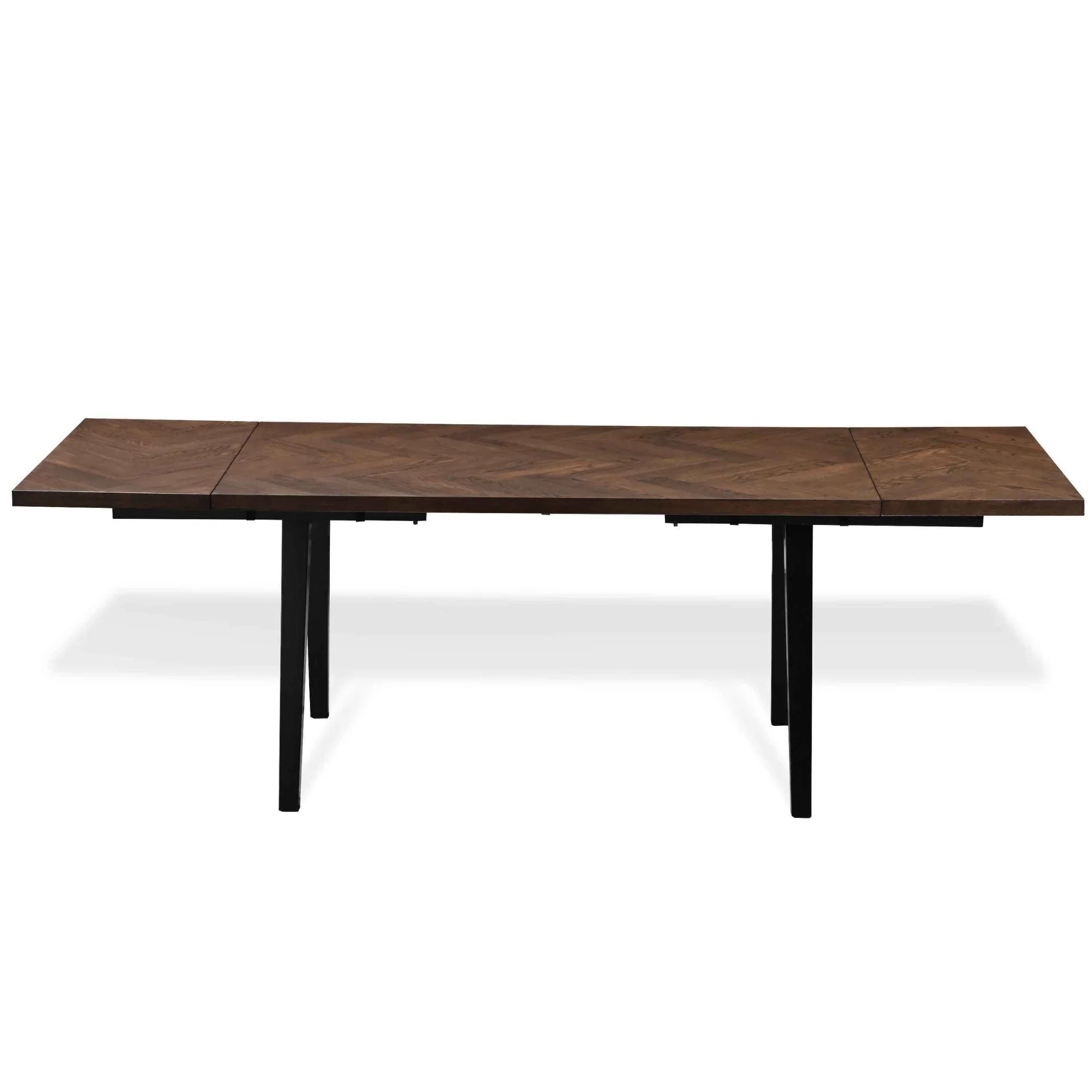 Madelina tavolo a gambe di Sedia 150x90 cm - Finitura in rovere affumicato (Pronto per pannelli aggiuntivi) - Image 4