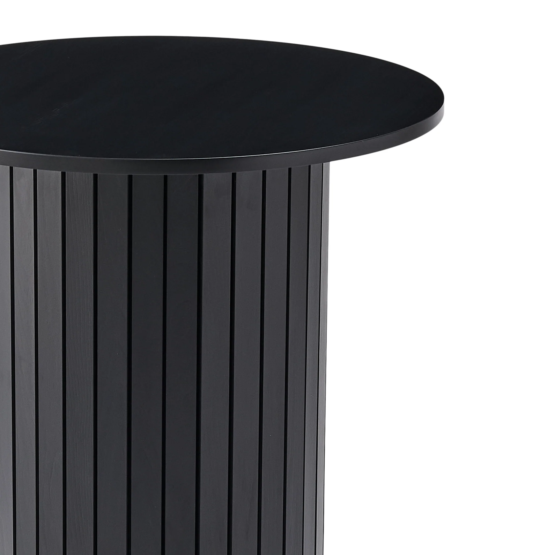 Milas tavolo bar rotondo in nero 80×105 cm - Image 3