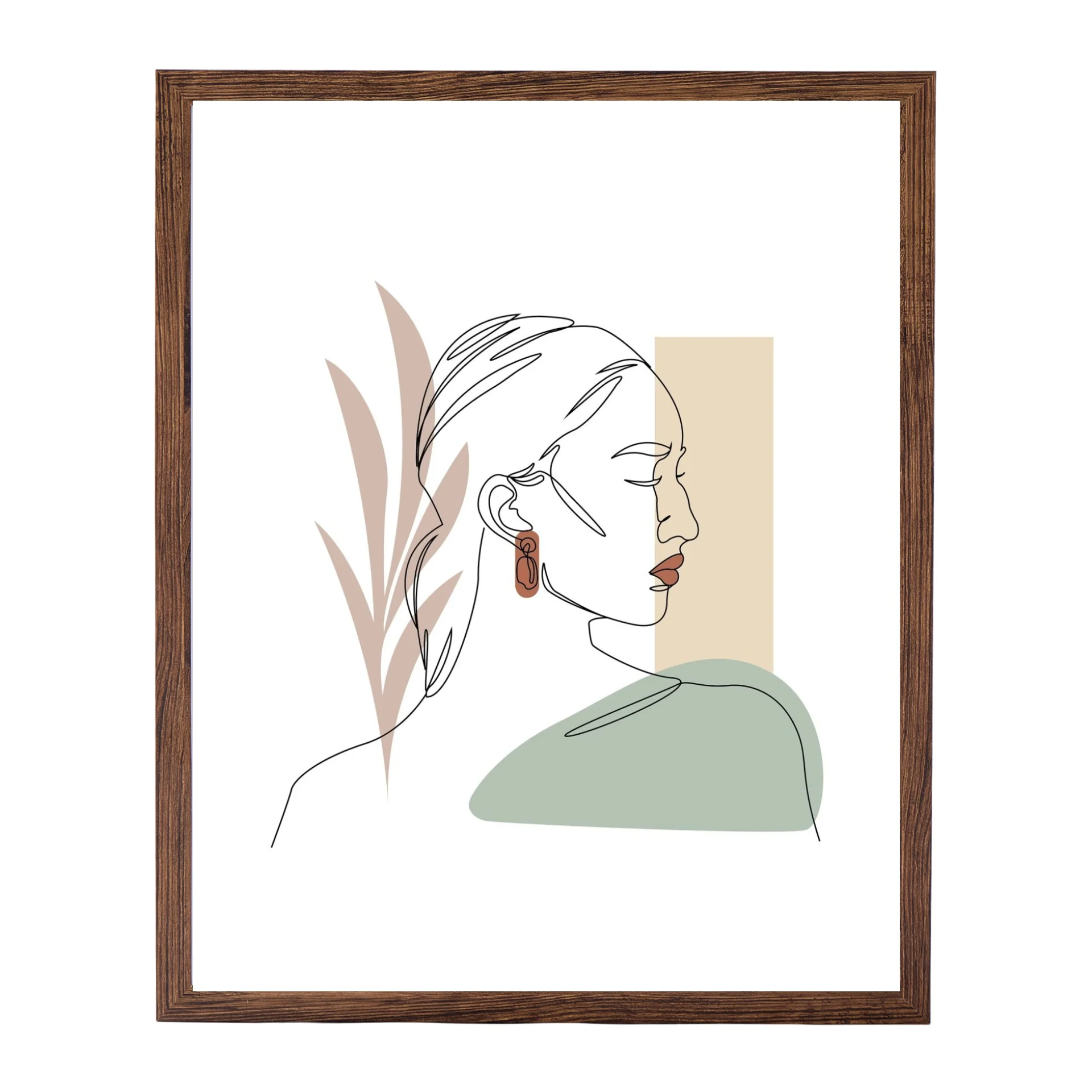 Paloma - Cornice per foto 40×50 cm in legno affumicato