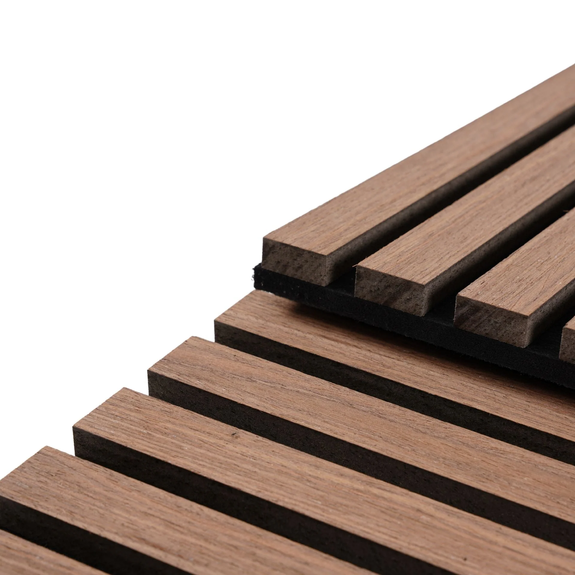 Pannello acustico flessibile impiallacciato in rovere fumé 1200x520x18 mm - Image 4