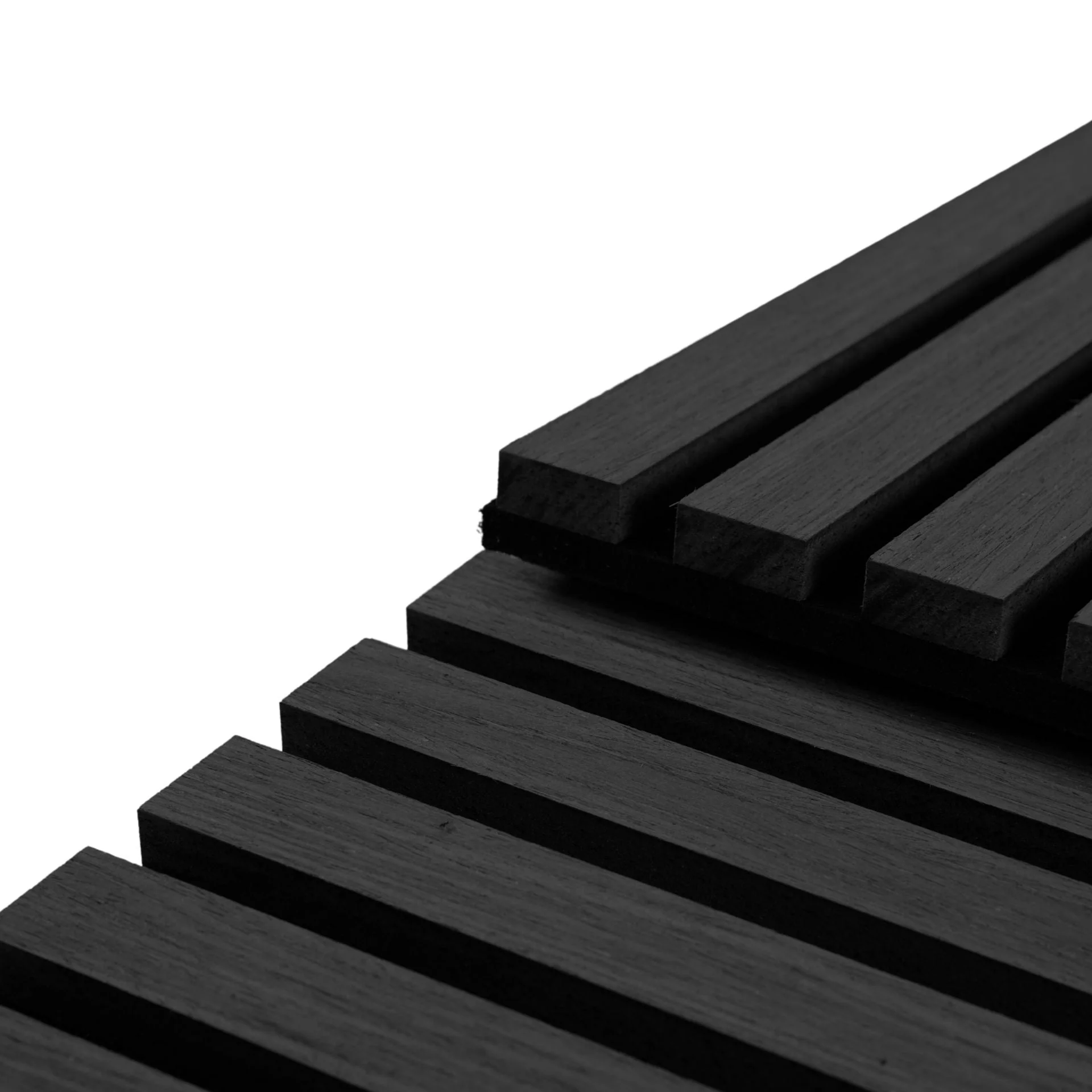 Pannello acustico flessibile impiallacciato in rovere nero 1200x520x18 mm - Image 5