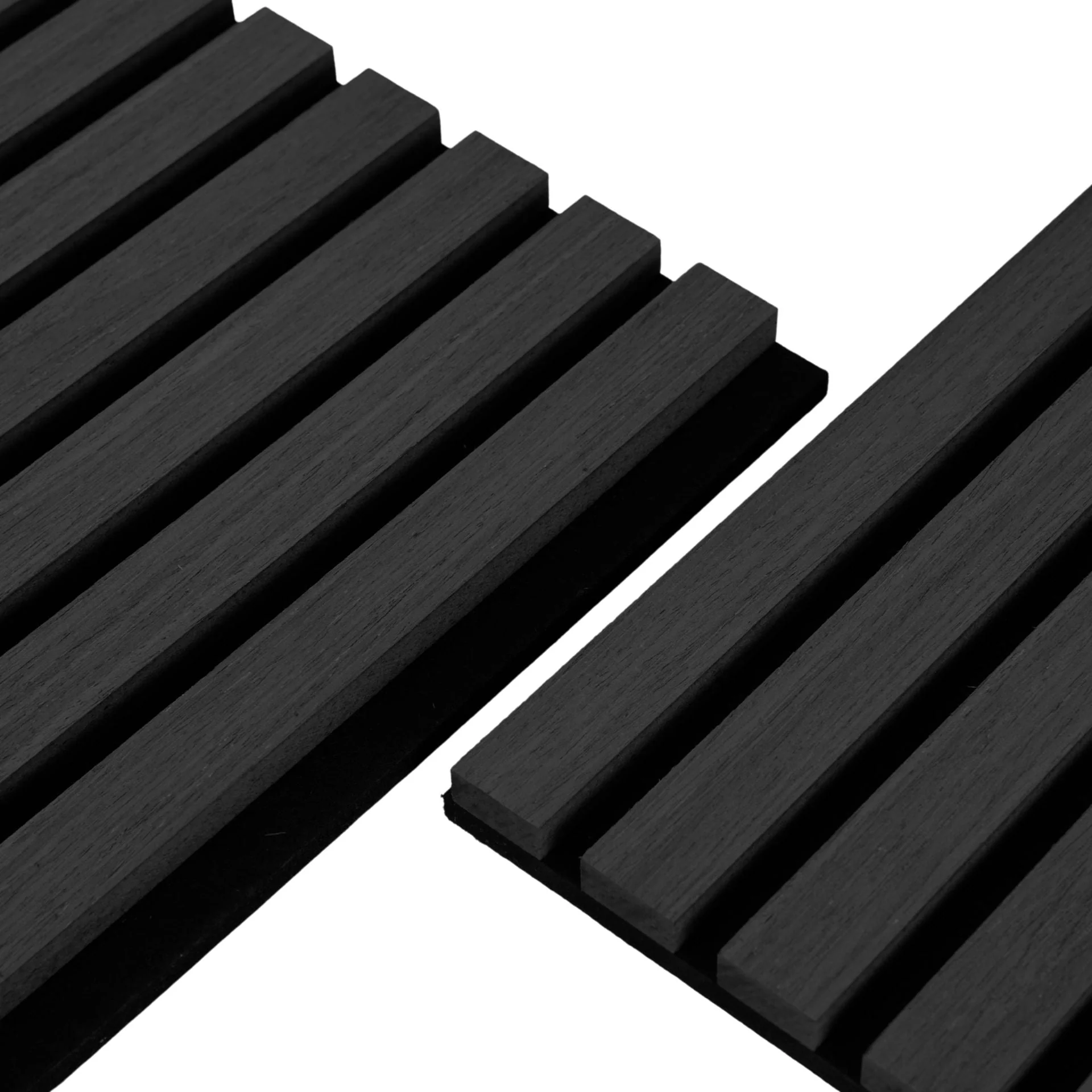 Pannello acustico in impiallacciatura rovere nero 2600×520×18 mm - Image 4