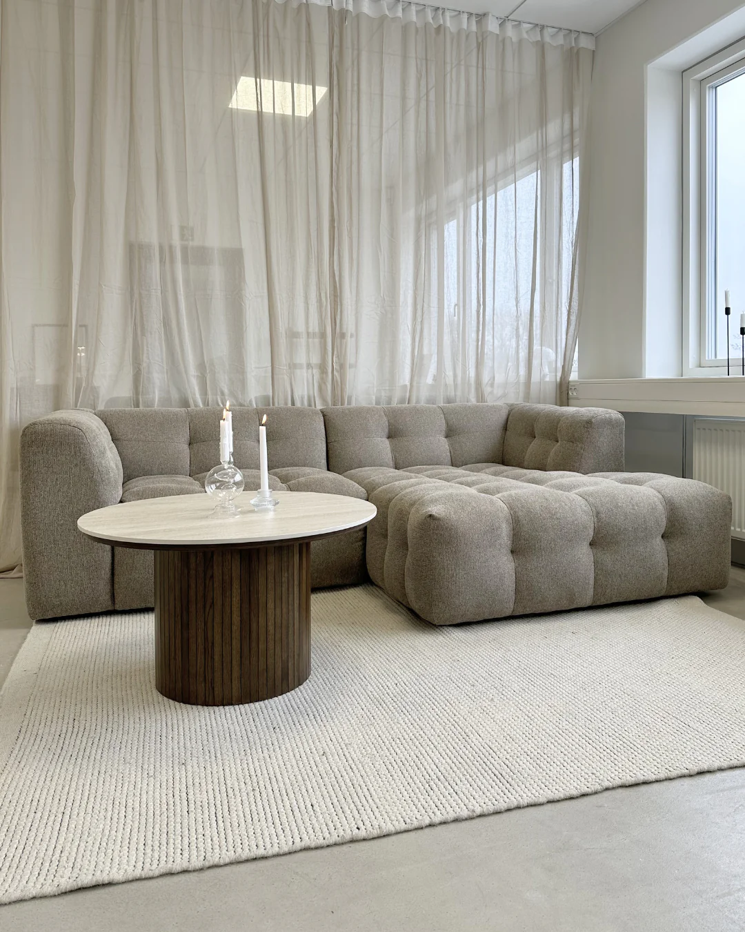 Poppy chaise longue divano bubble sabbia - versione destra - Image 2
