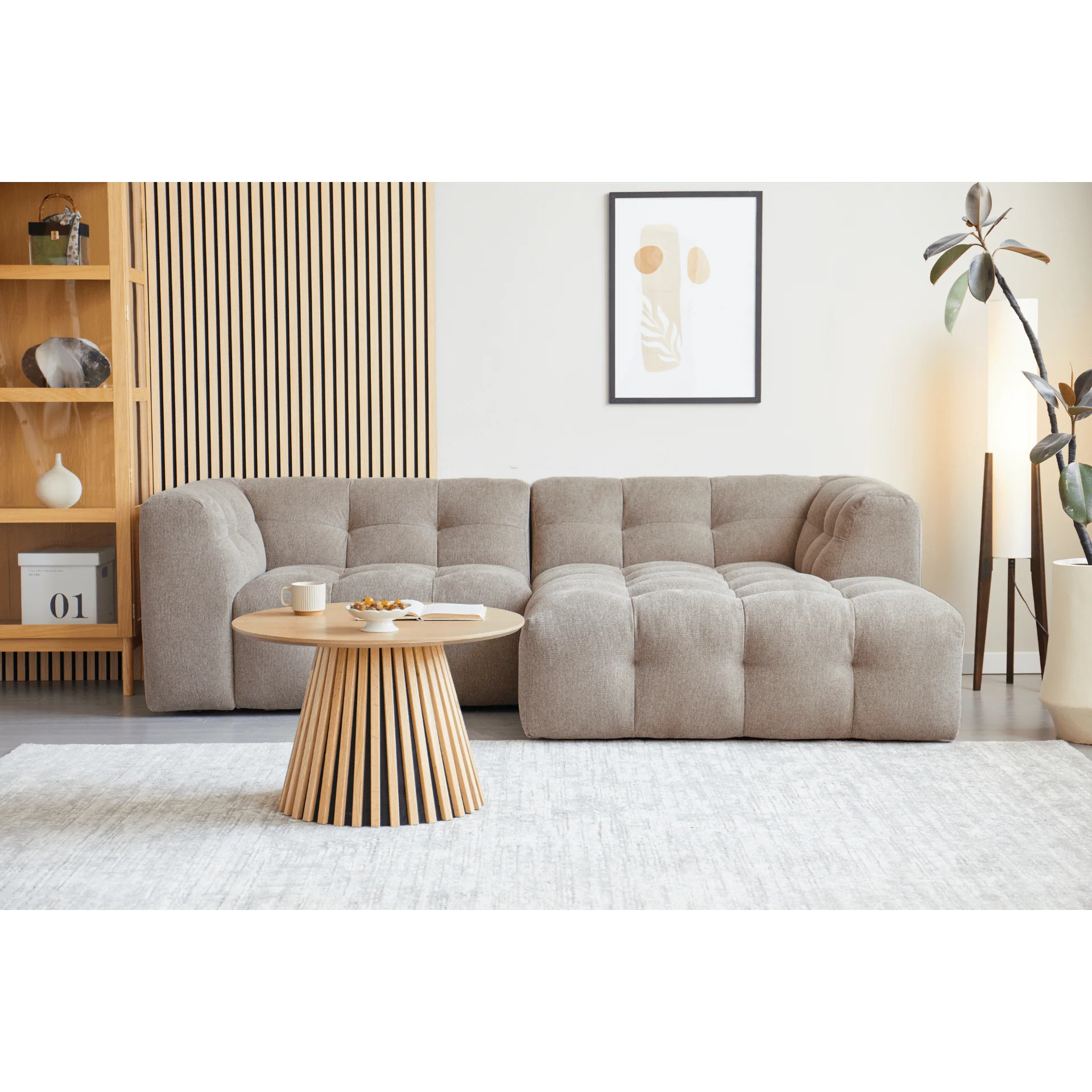 Poppy chaise longue divano bubble sabbia - versione sinistra - Image 3